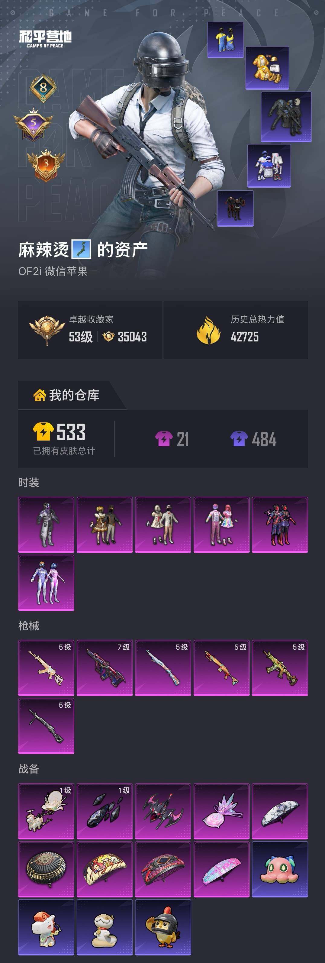 HPLX4206584和平精英账号详情图4 HPLX4206584和平精英账号详情图4