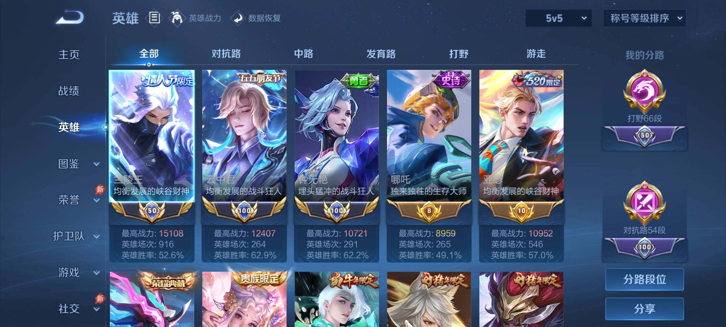 WZLX4356911王者荣耀账号详情图3