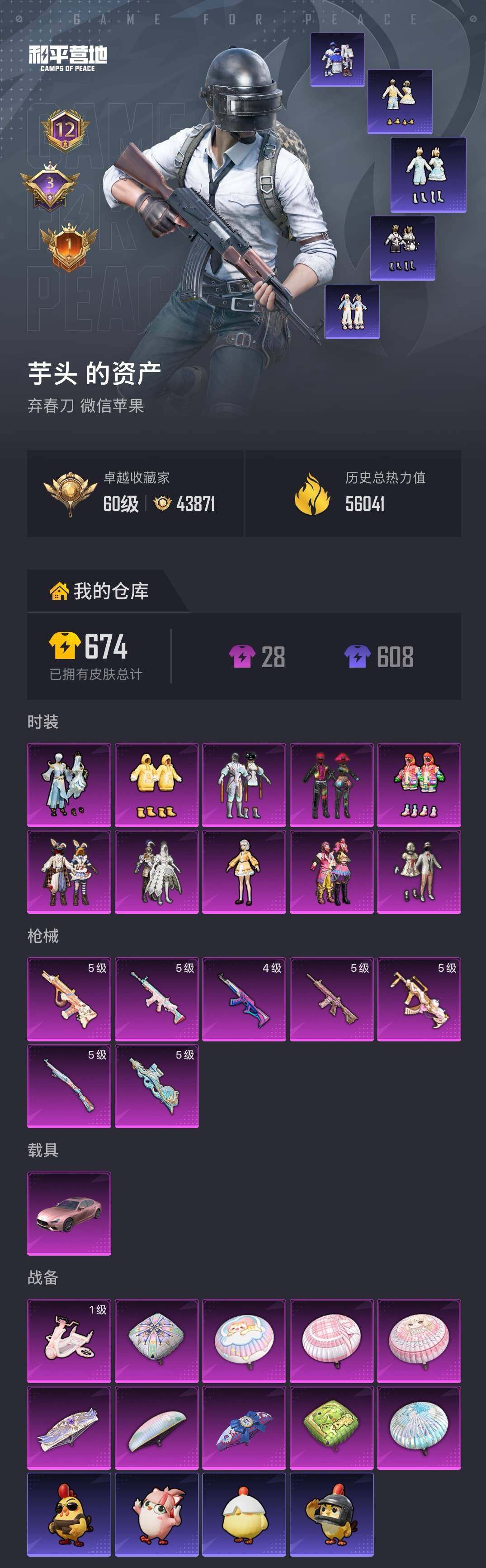 HPLX4206709和平精英账号详情图5 HPLX4206709和平精英账号详情图5