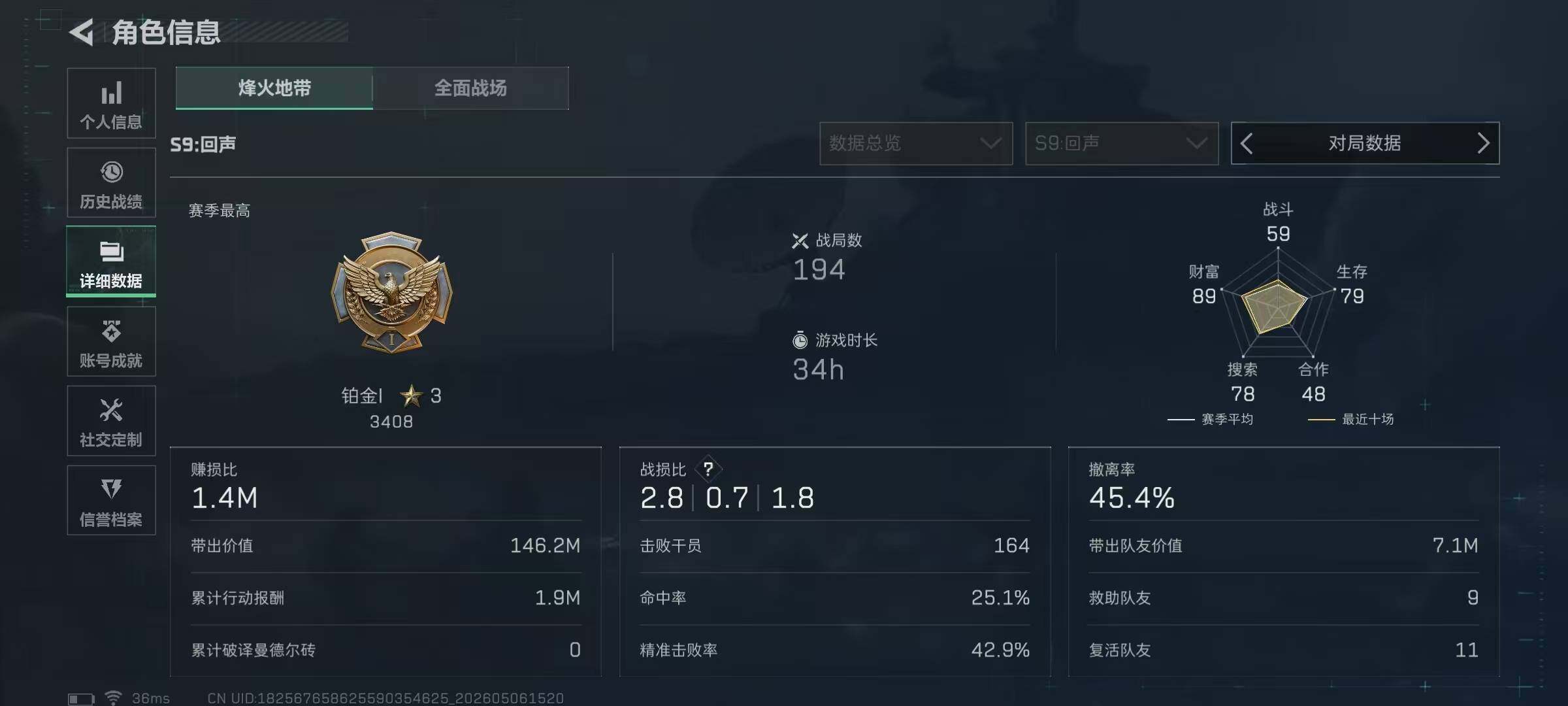 SJZEY4117743三角洲行动账号详情图5