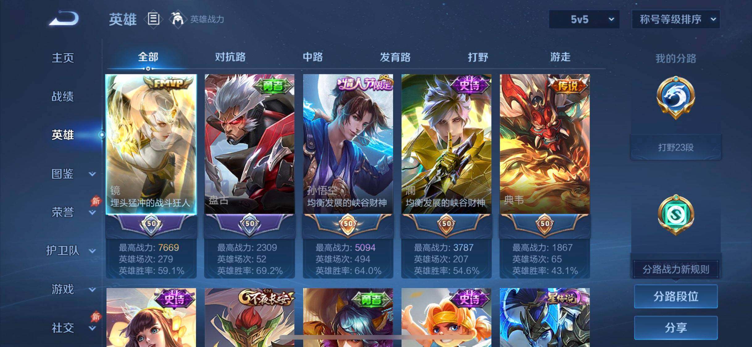 WZDN4356111王者荣耀账号详情图6