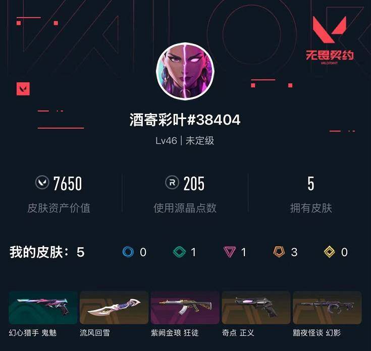 WWQXL441084无畏契约账号详情图3 WWQXL441084无畏契约账号详情图3