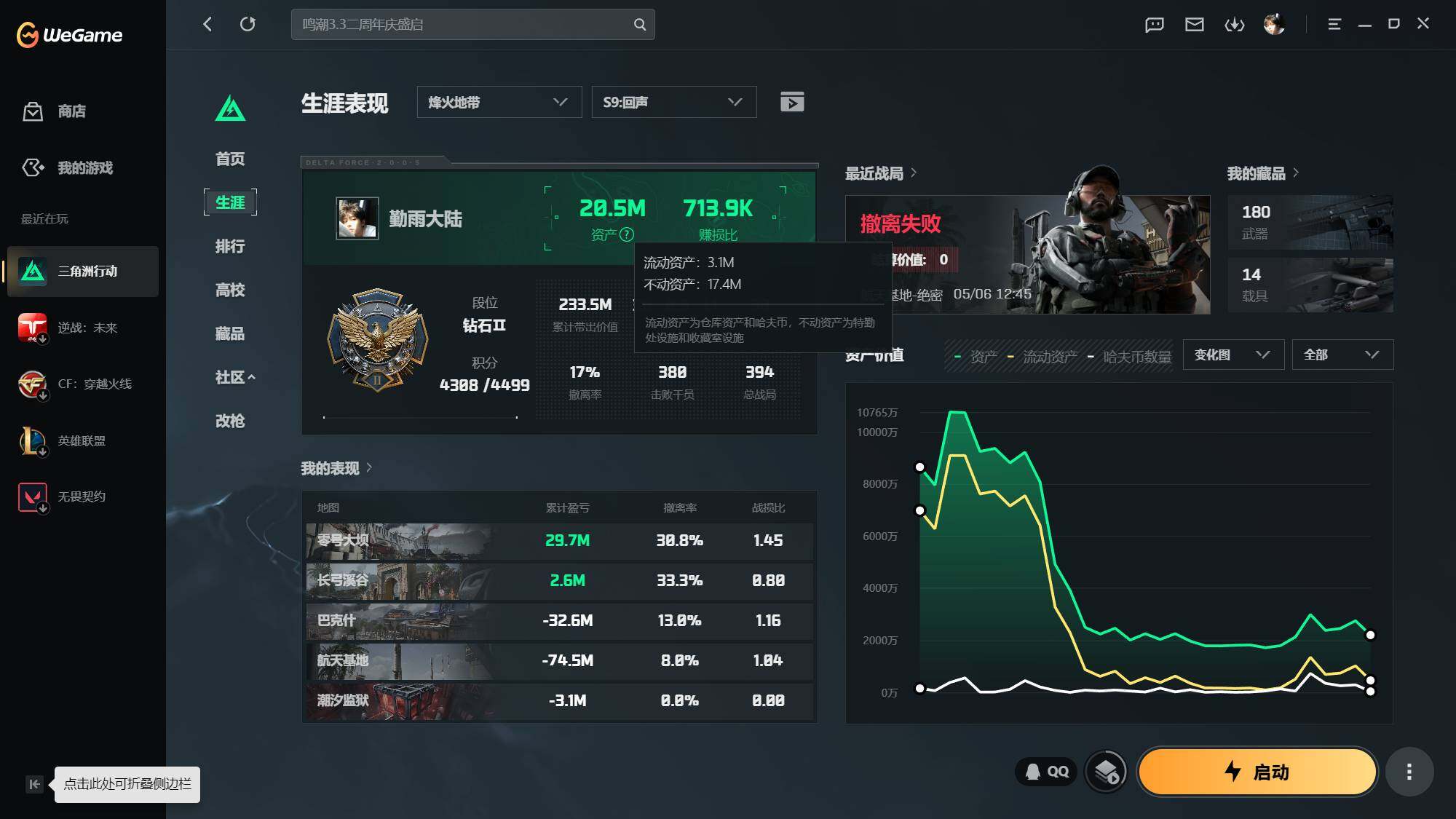 SJZQM4119791三角洲行动账号详情图5