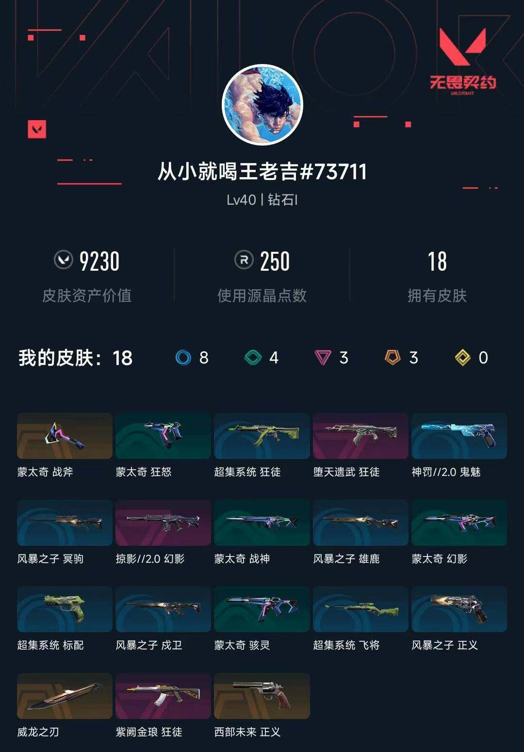 WWQXL441756无畏契约账号详情图4