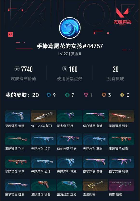 WWQXL442261无畏契约账号详情图4