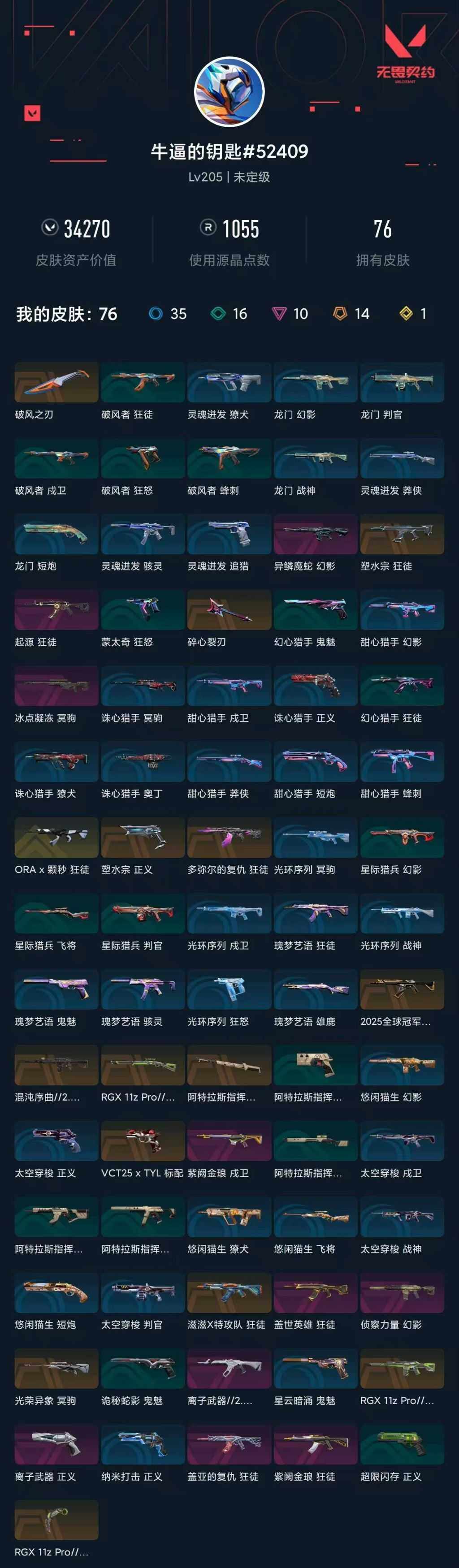 WWQXL442267无畏契约账号详情图5