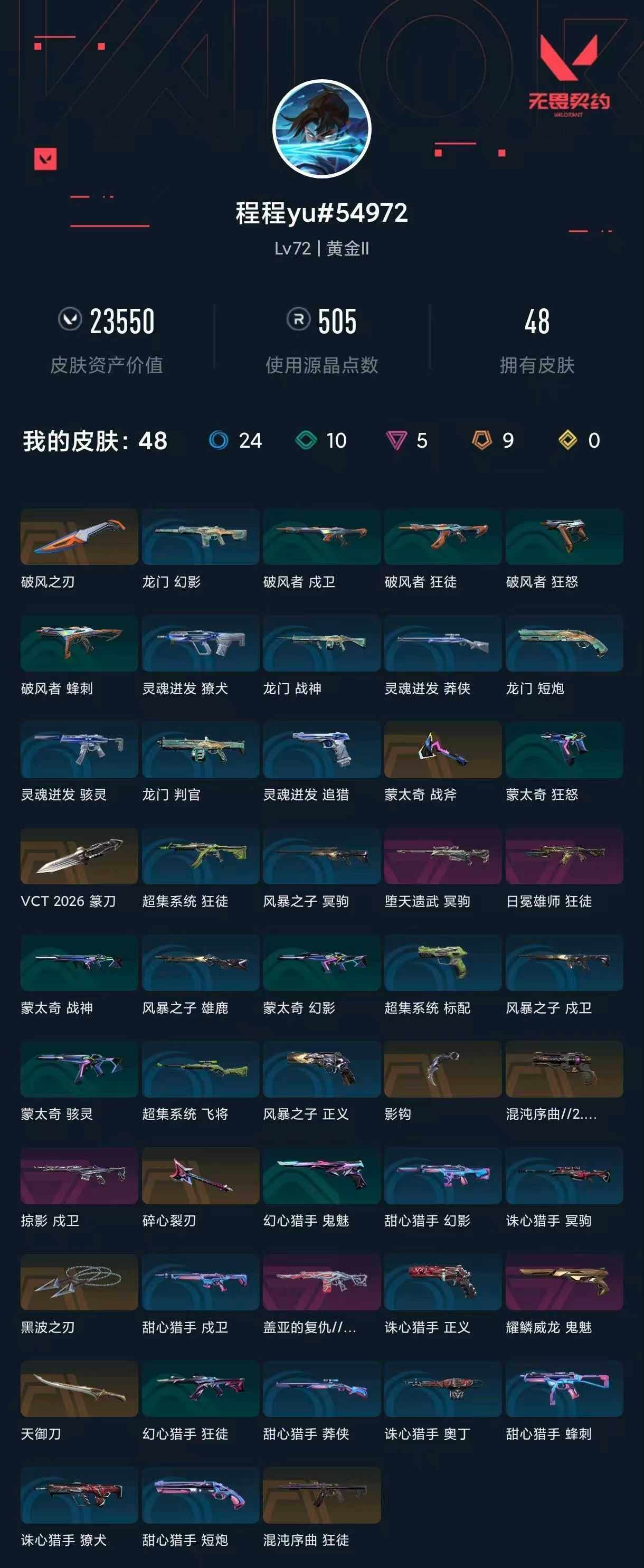 WWQXL442502无畏契约账号详情图4