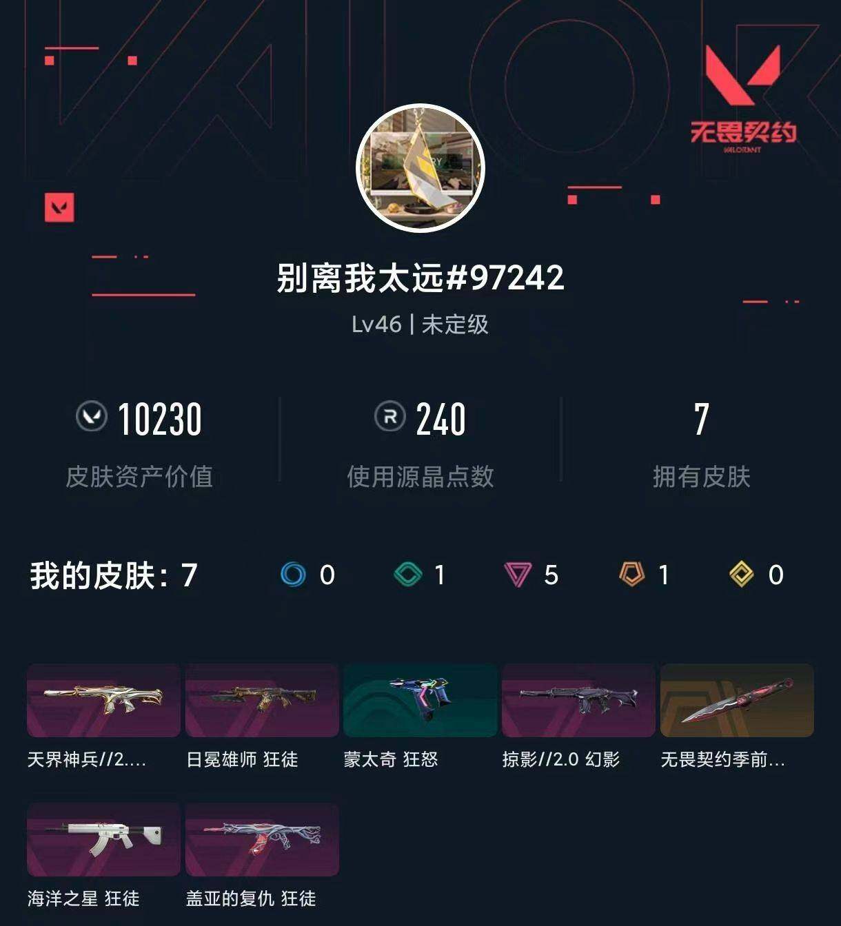 WWQXL442556无畏契约账号详情图3