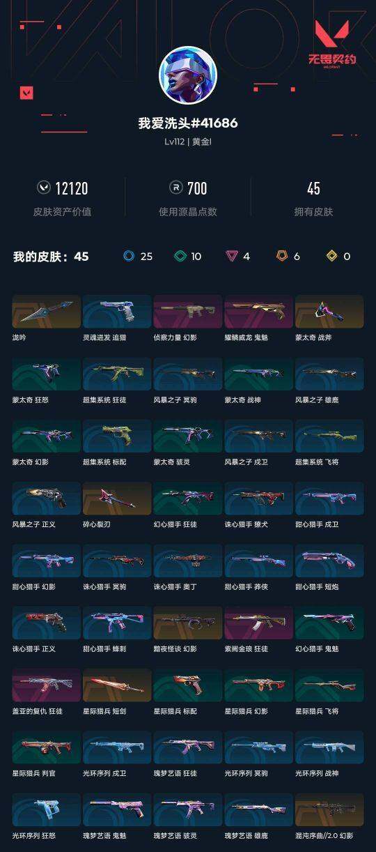 WWQXL442599无畏契约账号详情图4 WWQXL442599无畏契约账号详情图4