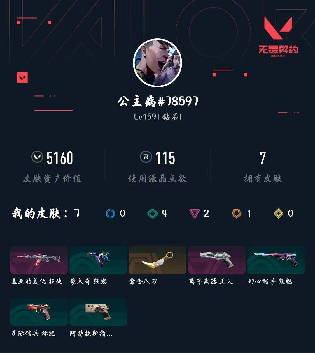 WWQXL442839无畏契约账号详情图3