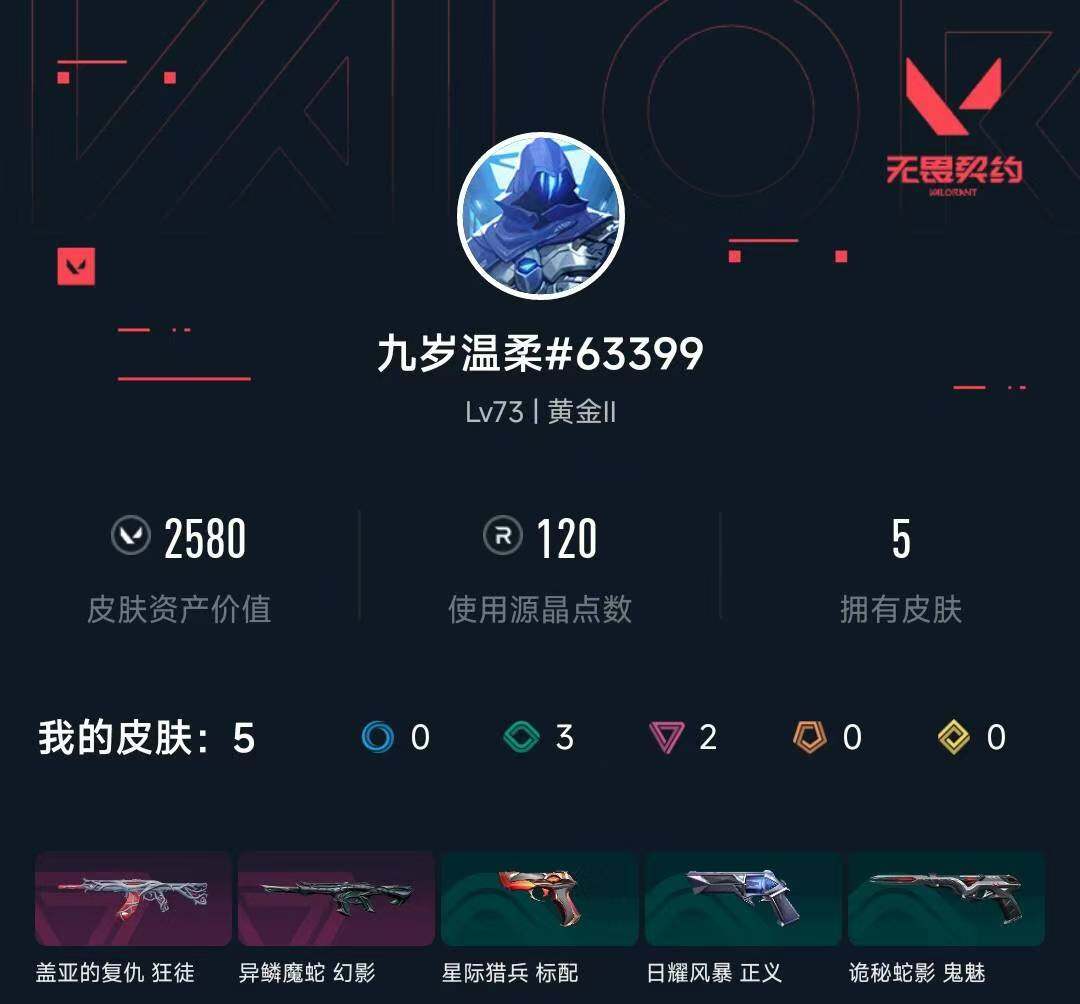 WWQXL442944无畏契约账号详情图3