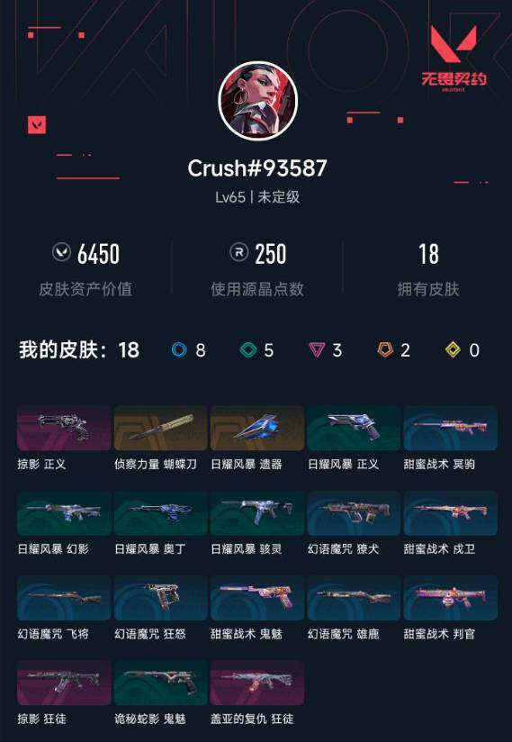 WWQXL442946无畏契约账号详情图4