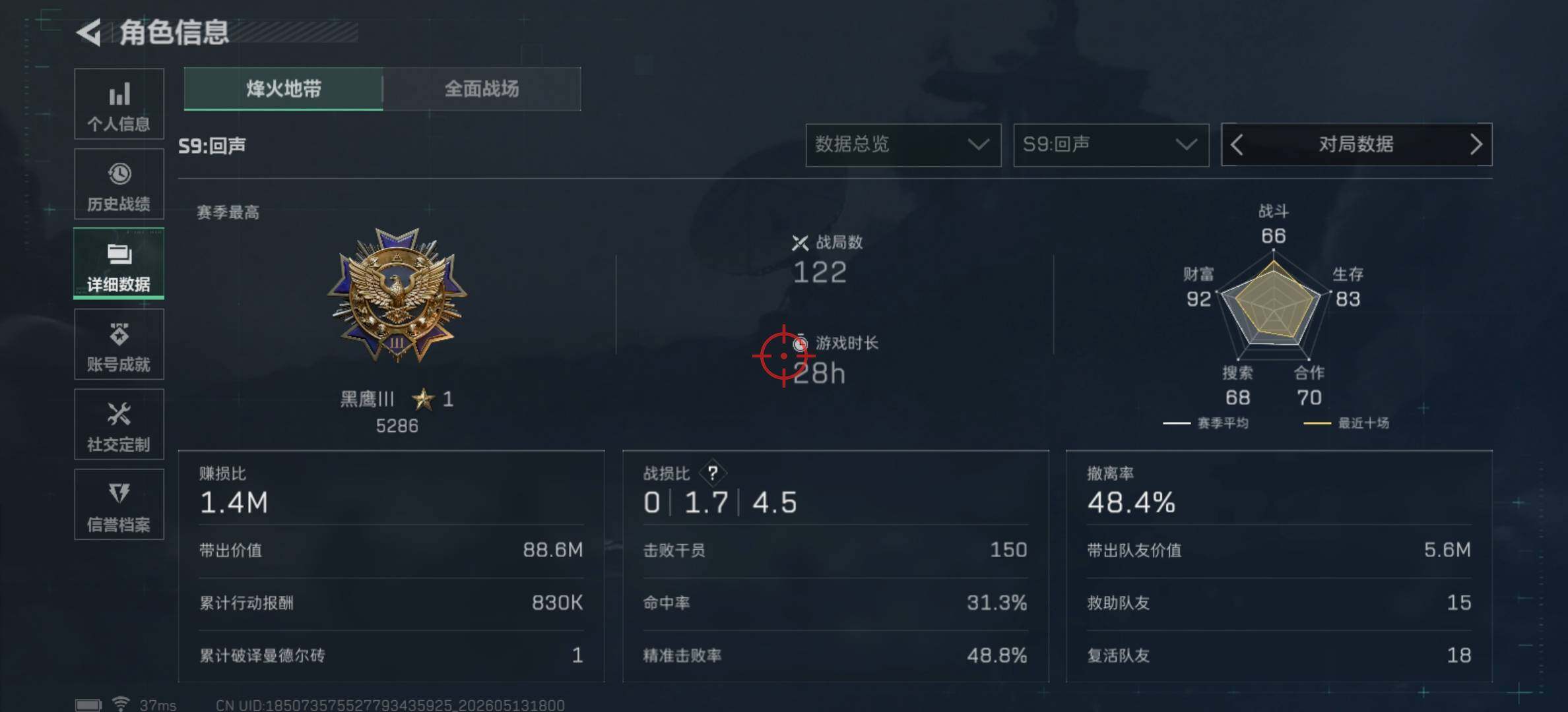 SJZJM4133639三角洲行动账号详情图4