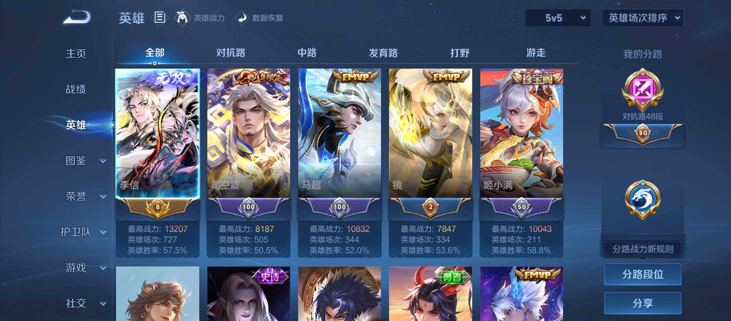 WZQM4375224王者荣耀账号详情图3