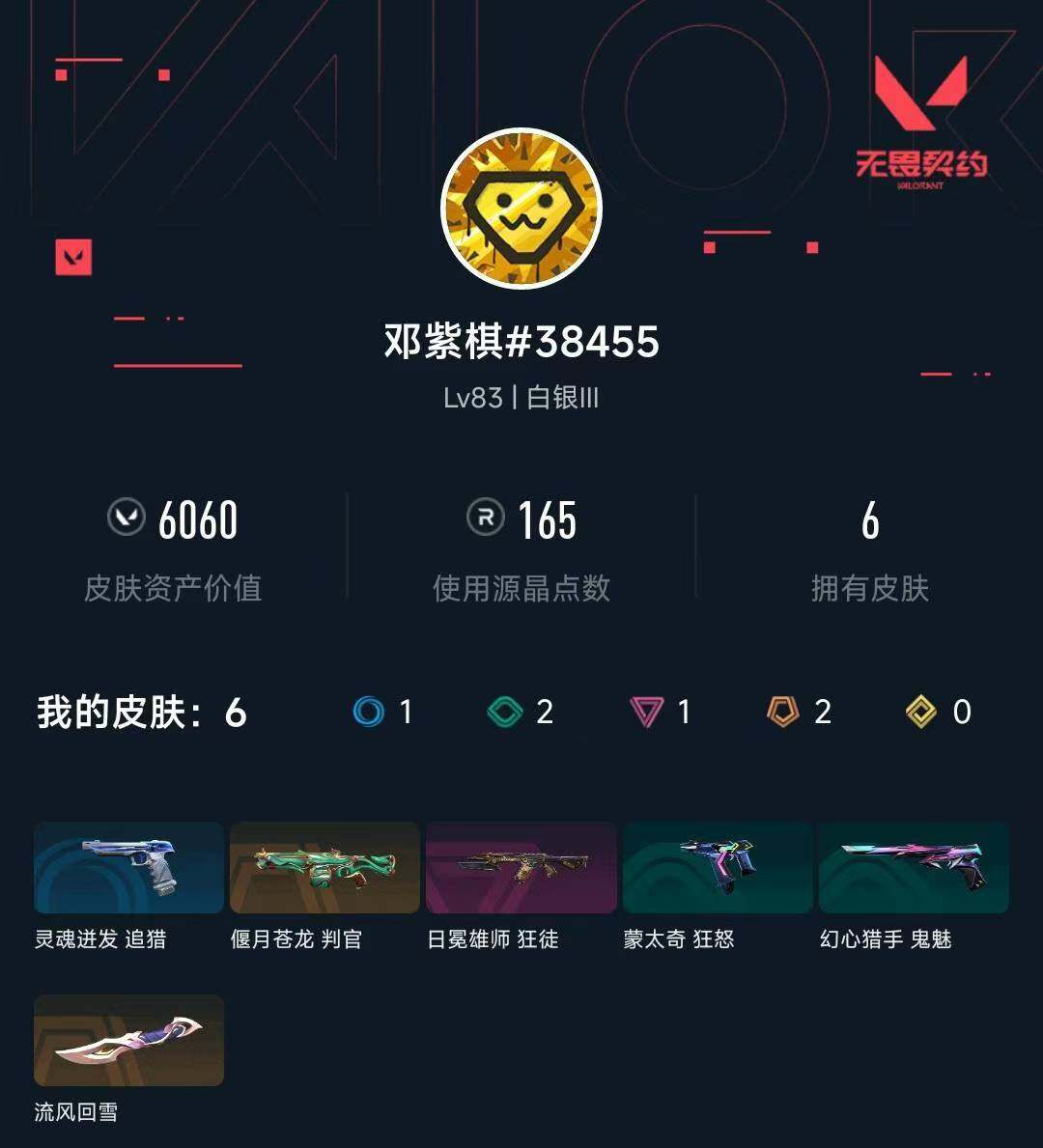 WWQXL444985无畏契约账号详情图3 WWQXL444985无畏契约账号详情图3