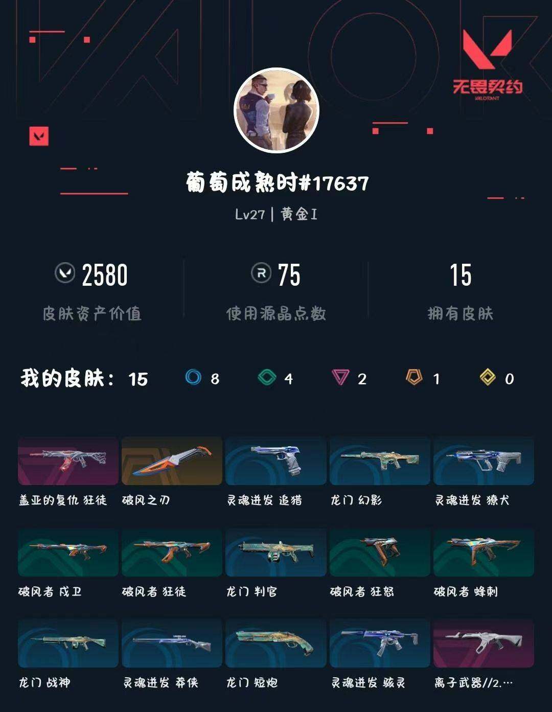 WWQXL445888无畏契约账号详情图4 WWQXL445888无畏契约账号详情图4