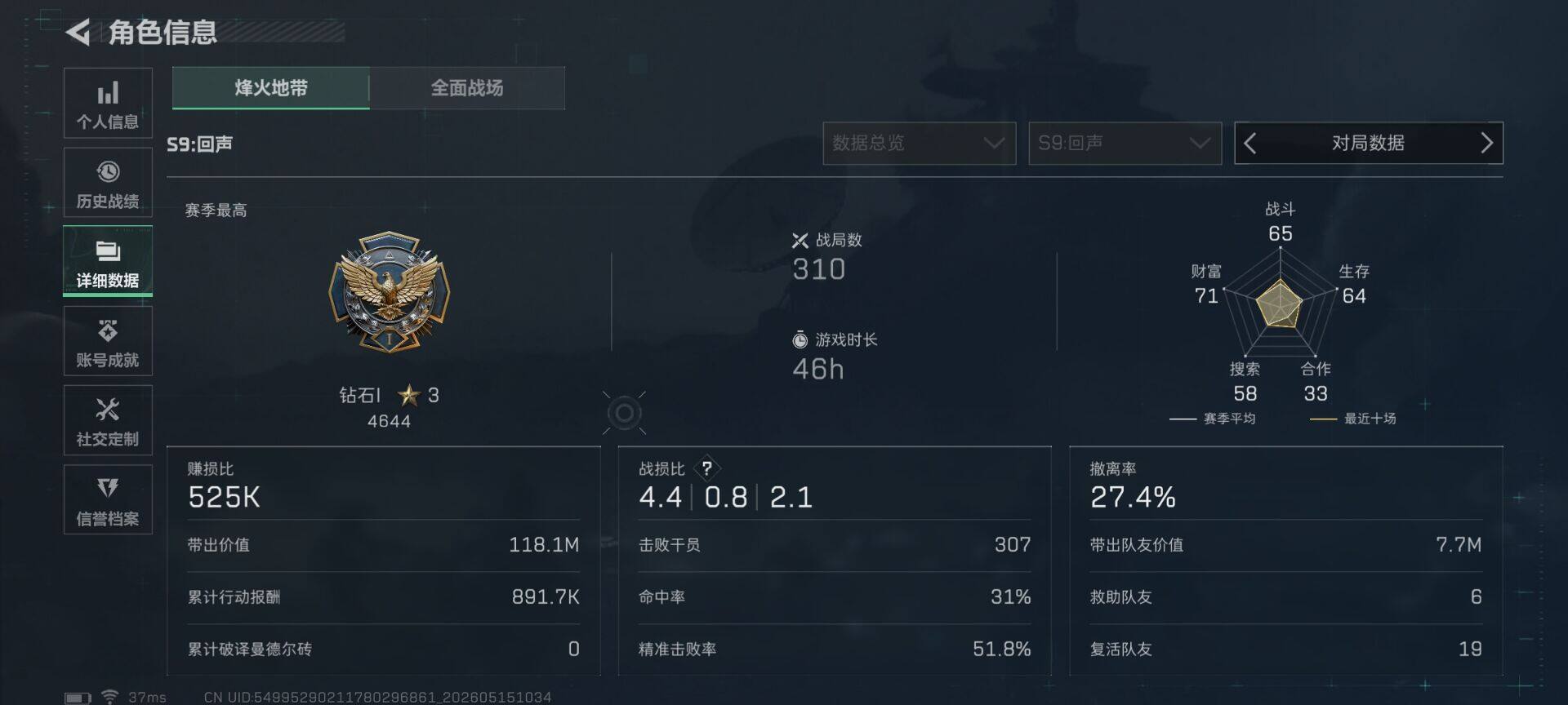 SJZEY4127282三角洲行动账号详情图5