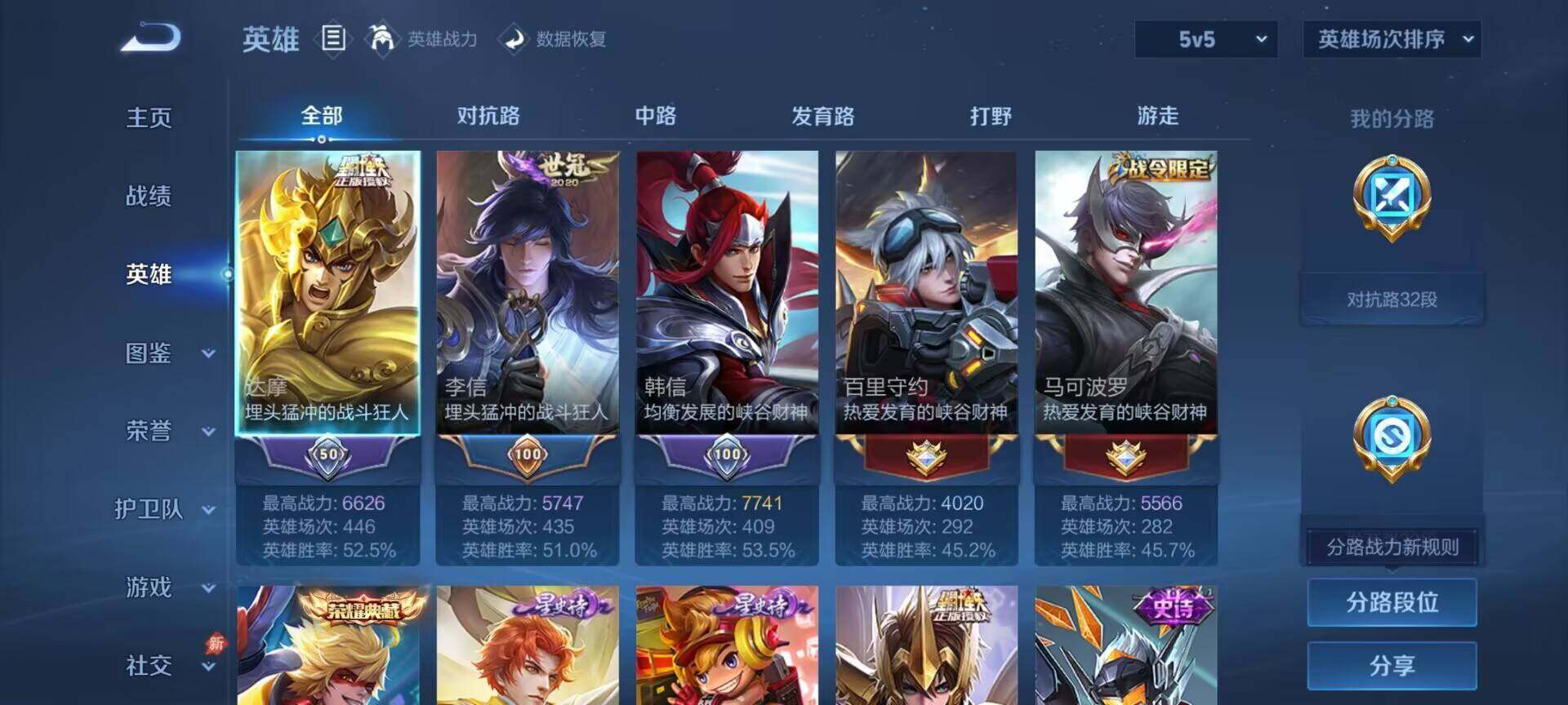 WZDN4405630王者荣耀账号详情图6