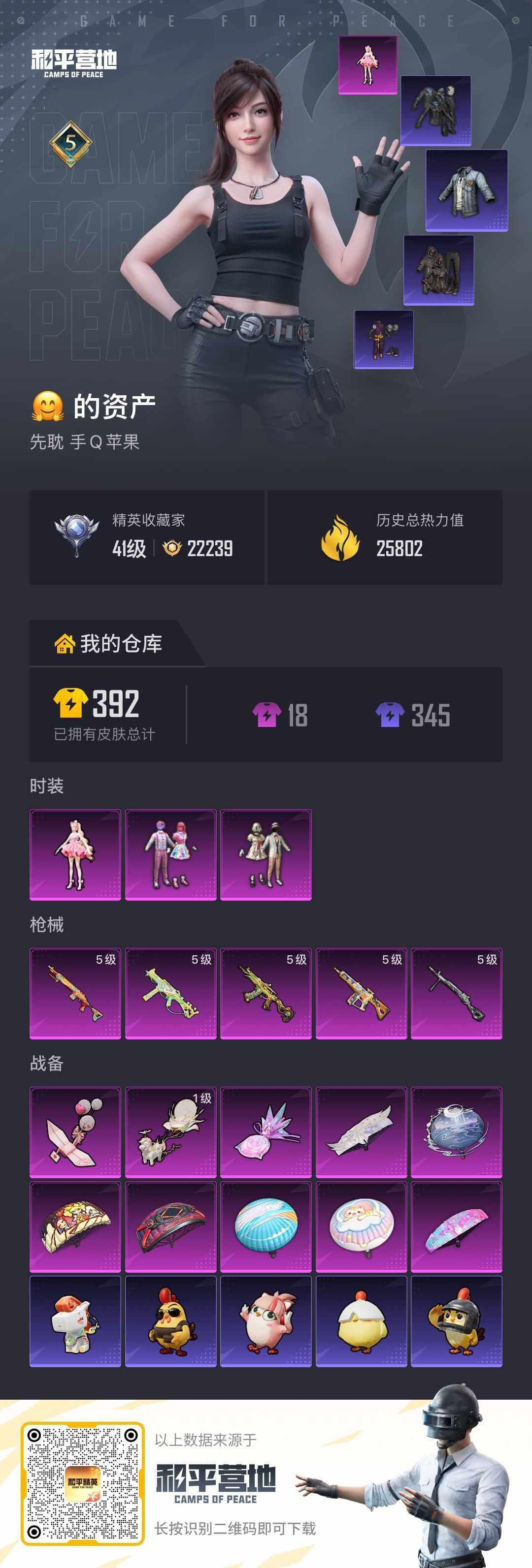 HPLX4259649和平精英账号详情图2 HPLX4259649和平精英账号详情图2