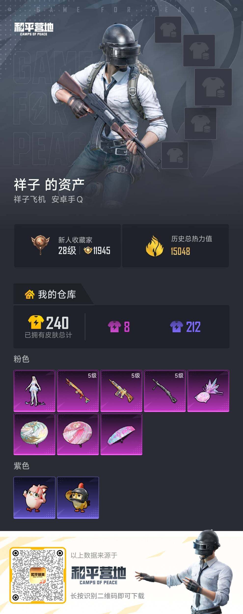 HPLX4246598和平精英账号详情图3 HPLX4246598和平精英账号详情图3