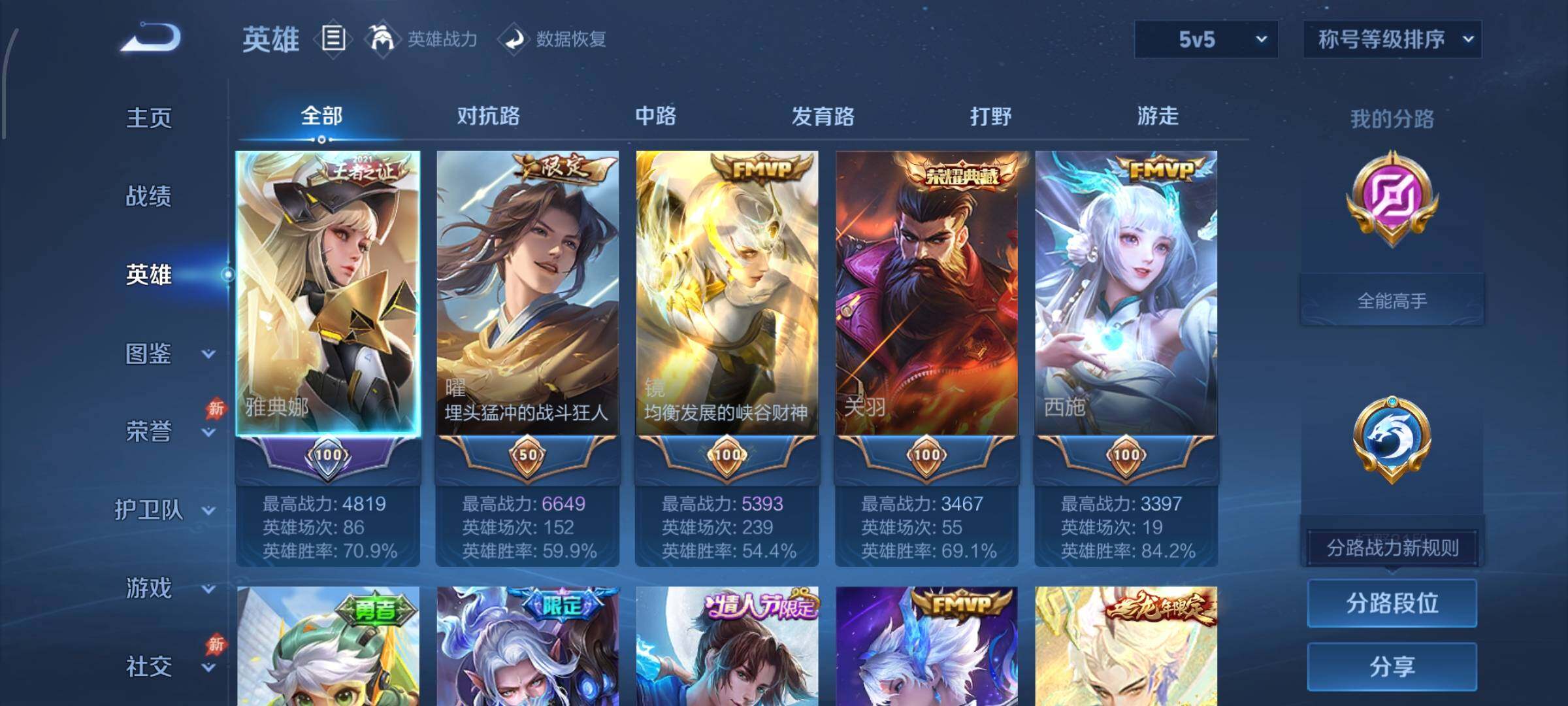 【高性价比V10·送和平3载具·74传说·5典藏·3无双·西海龙王敖闰·玉鸾吟·龙年全限定·神骥越千峰·神骥赴朔漠·神骥逐星野·冥王哈迪斯·无二次】YXw33105-安卓WX-129英雄-543皮肤