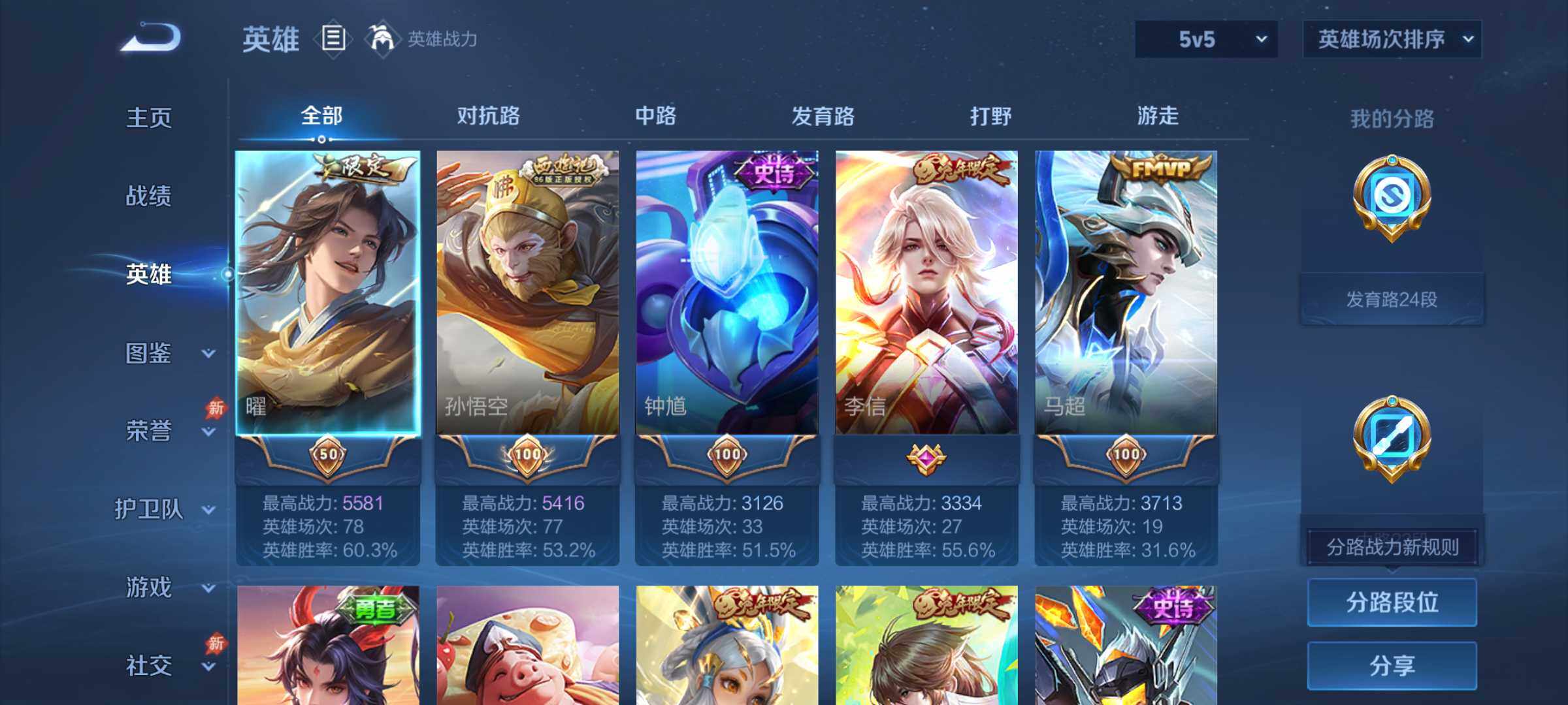 WZQM4422303王者荣耀账号详情图3