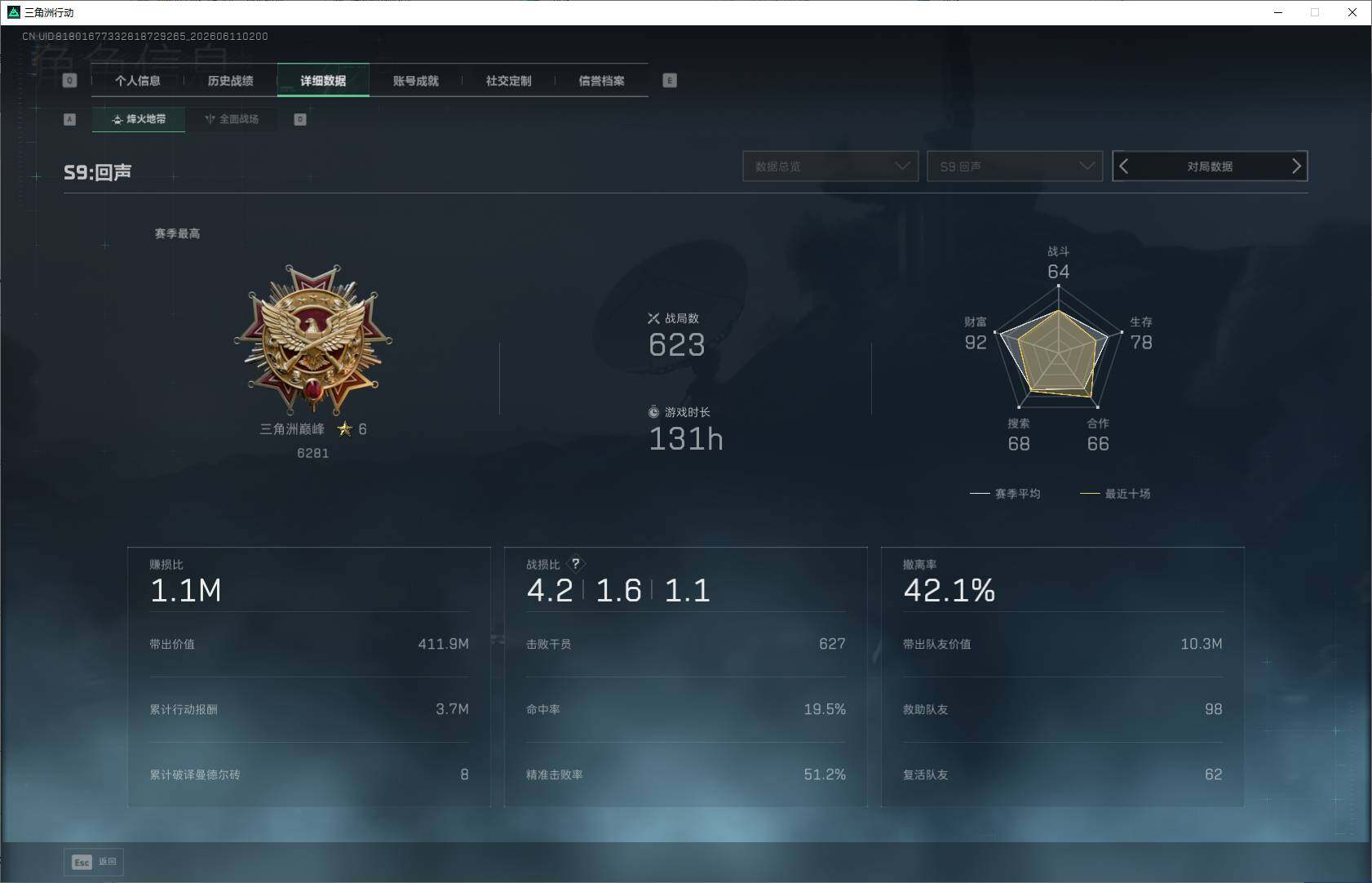 SJZEY4153643三角洲行动账号详情图6