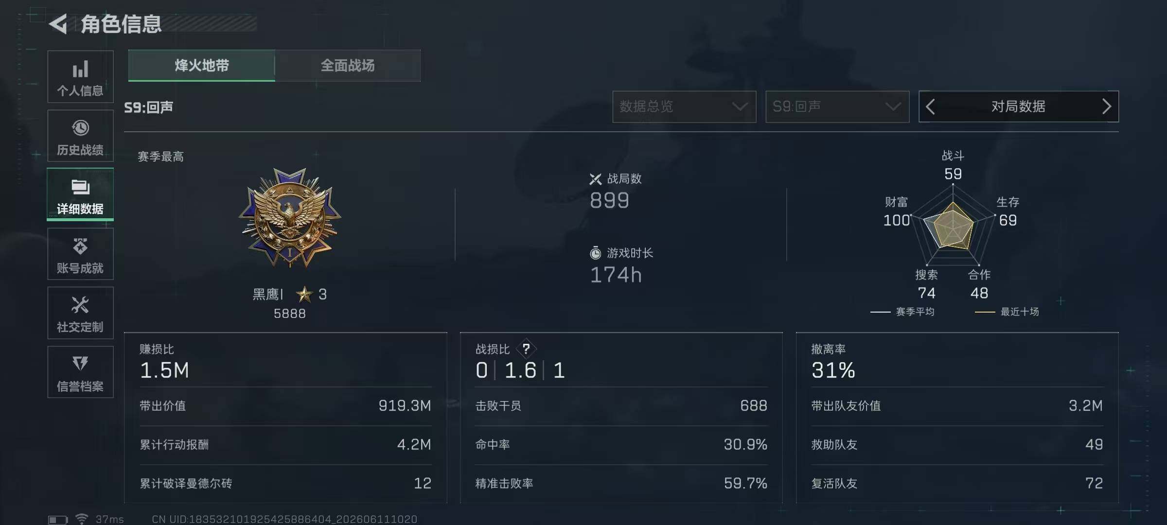SJZQM4154936三角洲行动账号详情图8 SJZQM4154936三角洲行动账号详情图8