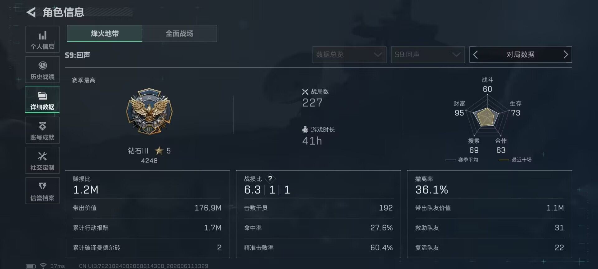 SJZEY4153894三角洲行动账号详情图5 SJZEY4153894三角洲行动账号详情图5