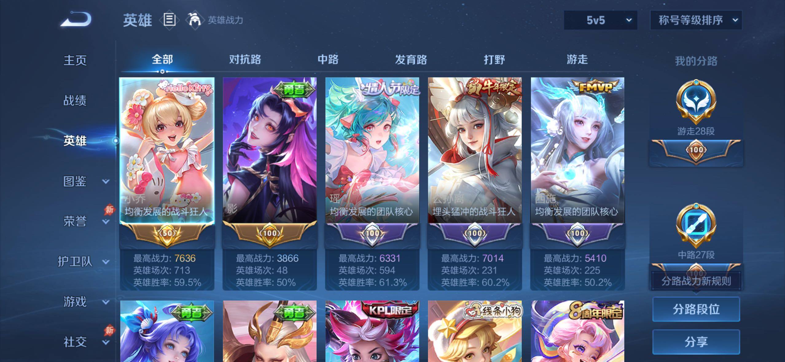 WZQM4420007王者荣耀账号详情图3
