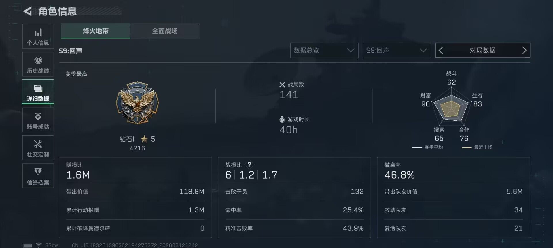 SJZEY4155375三角洲行动账号详情图5 SJZEY4155375三角洲行动账号详情图5