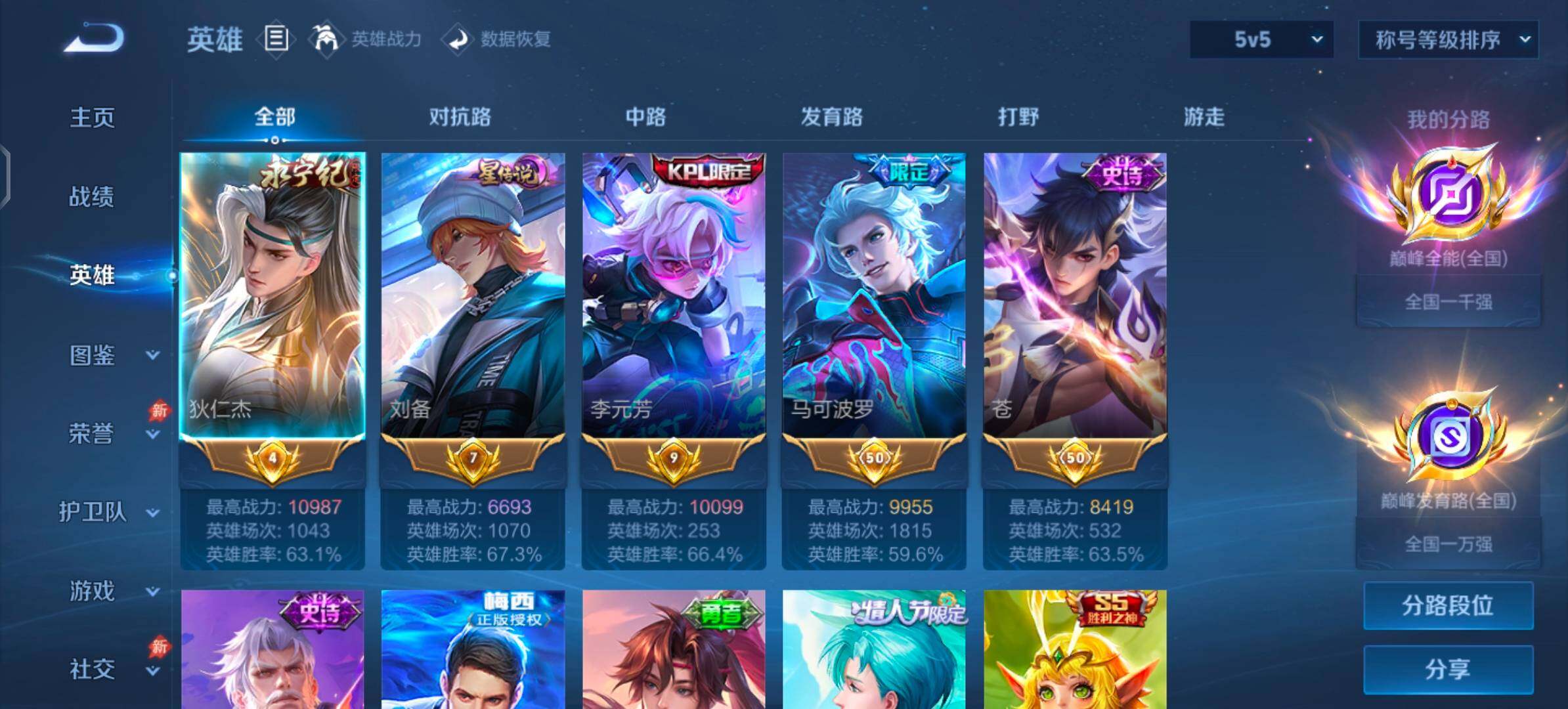 可换绑·【可二次·精品女号v11·神骥仙使主页装扮·2.1w亲昵度·马年镇沧海·赴朔漠灵宝装扮·小魔方·馥梦繁花·小兵青铜锵锵兵·天骥开鸿天幕·玉鸾吟·瑶甄姬公孙离西施露娜朵莉亚杨玉环女娲伽罗婉儿全