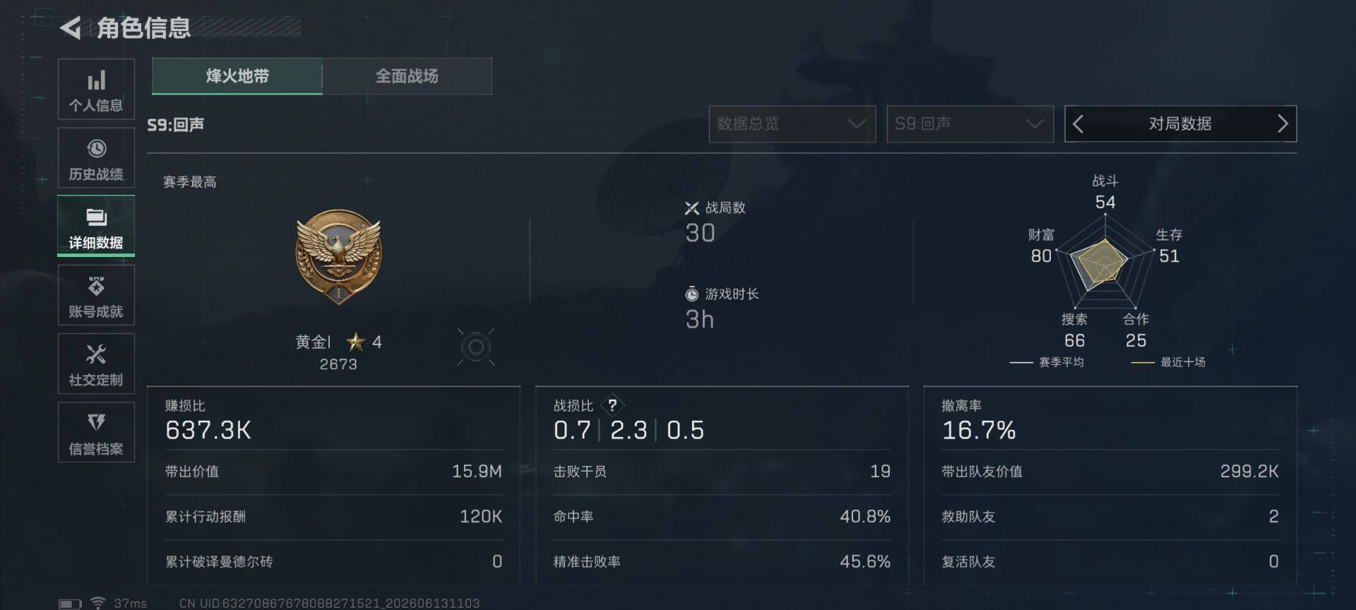SJZEY4156545三角洲行动账号详情图12 SJZEY4156545三角洲行动账号详情图12