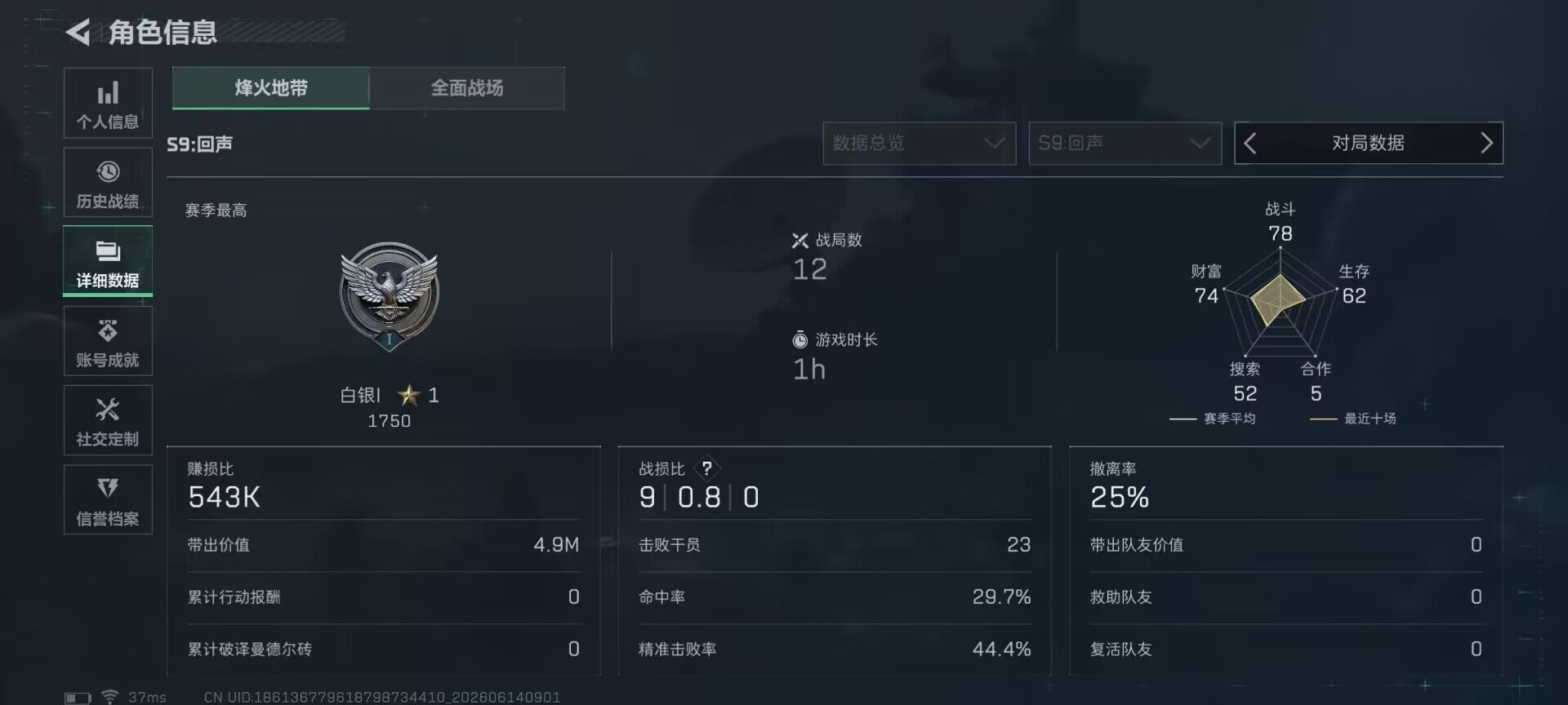 SJZEY4157606三角洲行动账号详情图5 SJZEY4157606三角洲行动账号详情图5
