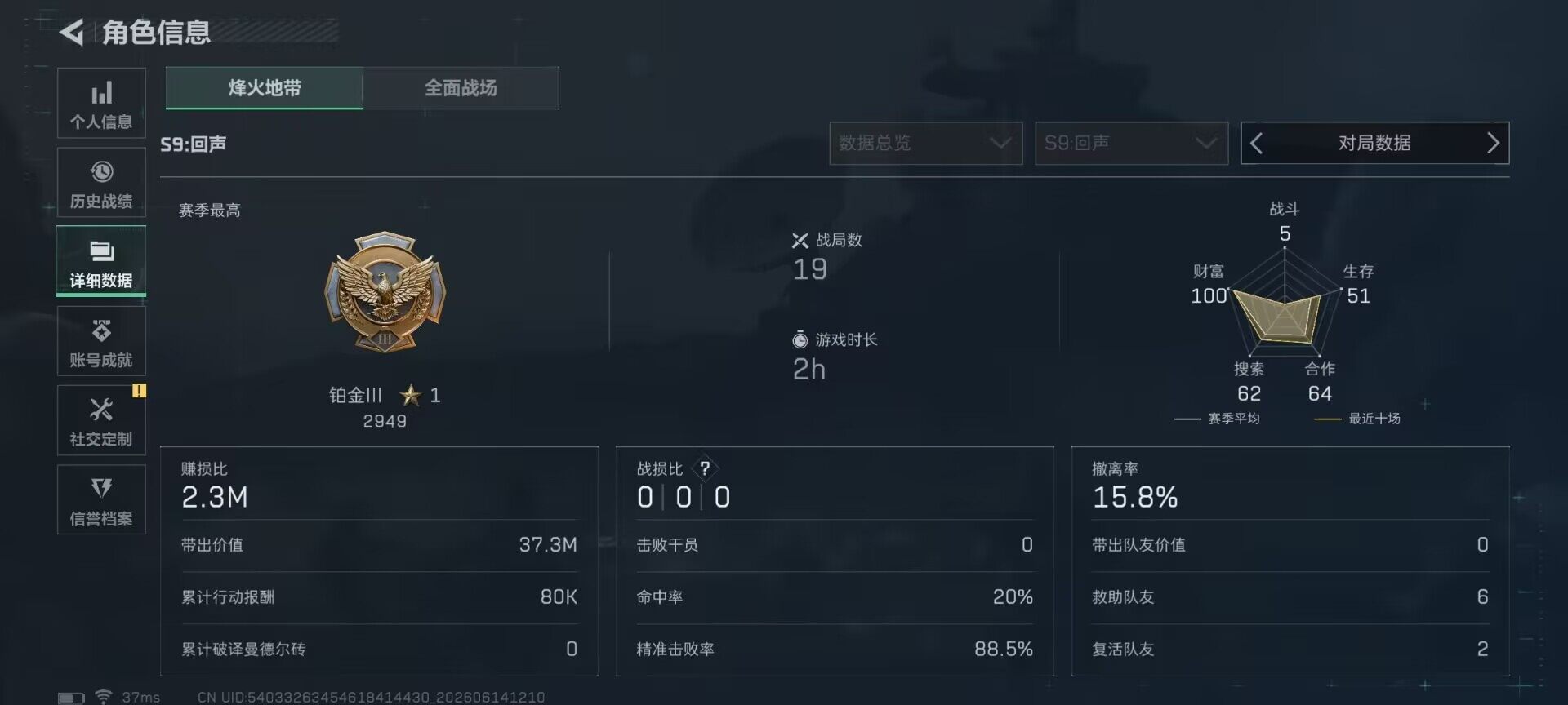 SJZEY4157660三角洲行动账号详情图23 SJZEY4157660三角洲行动账号详情图23