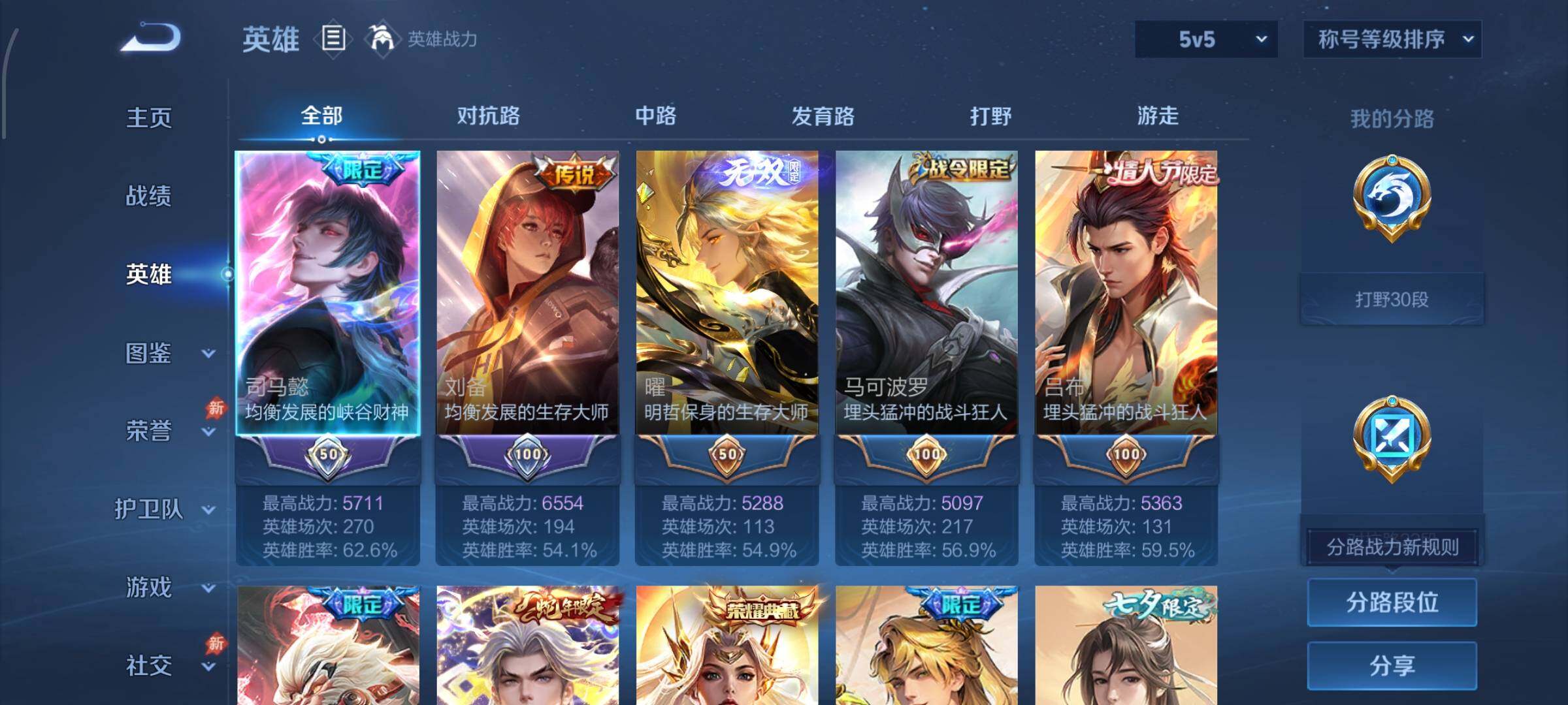 【精品V10推荐·67传说·5典藏·5无双·4珍品·云鹰彻晓·玉鸾吟·牧野星辉·全皮曜·蛇年全限定·猪年全限定·雪境奇遇天幕·无二次】YXw34059-安卓WX-129英雄-422皮肤-10王者印记