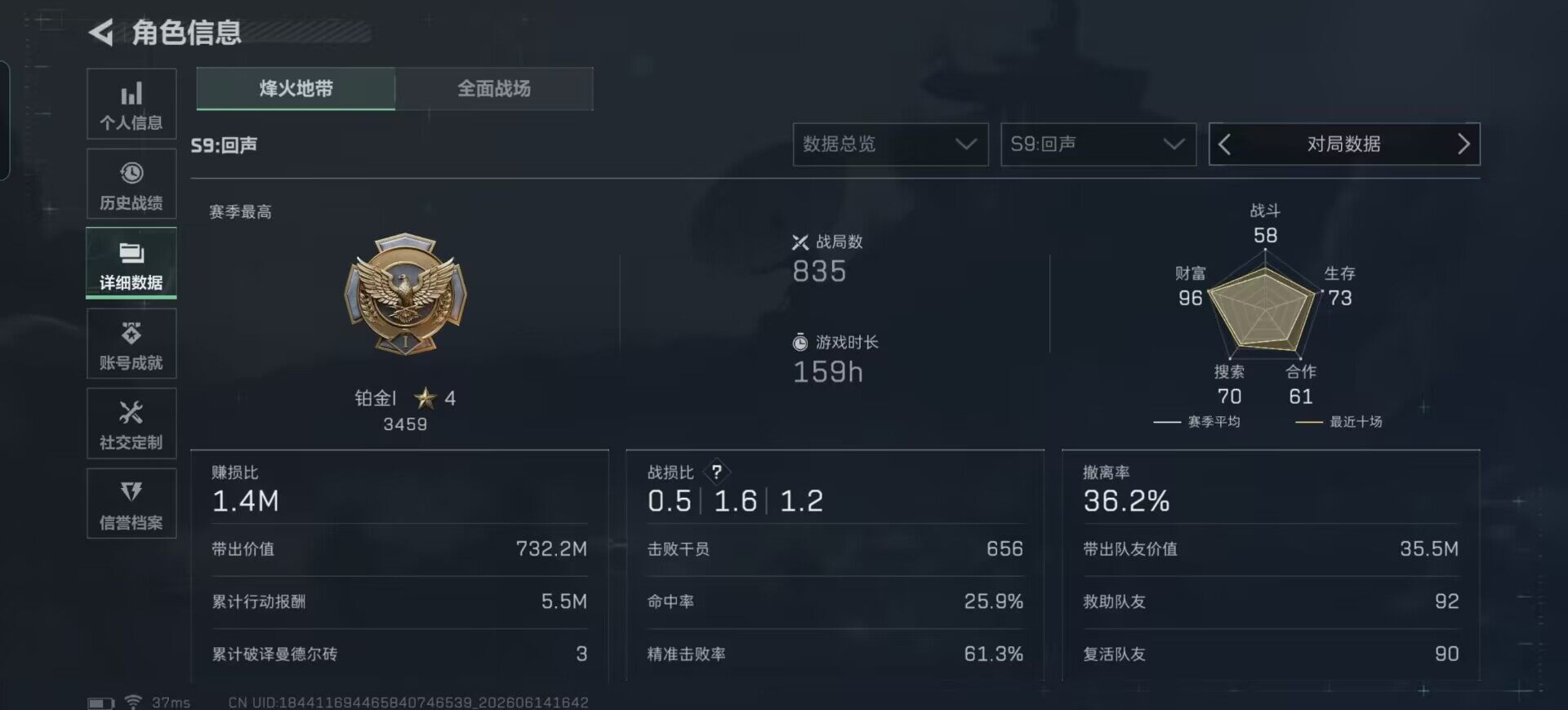 SJZEY4157846三角洲行动账号详情图19 SJZEY4157846三角洲行动账号详情图19