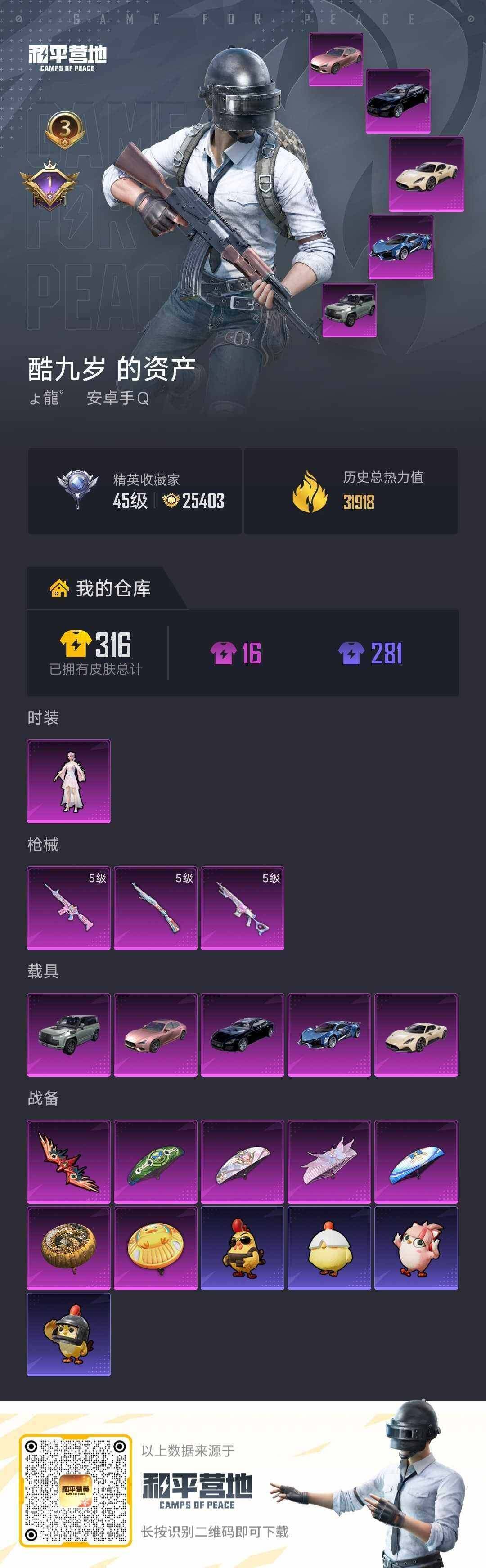 HPLE4252139和平精英账号详情图4