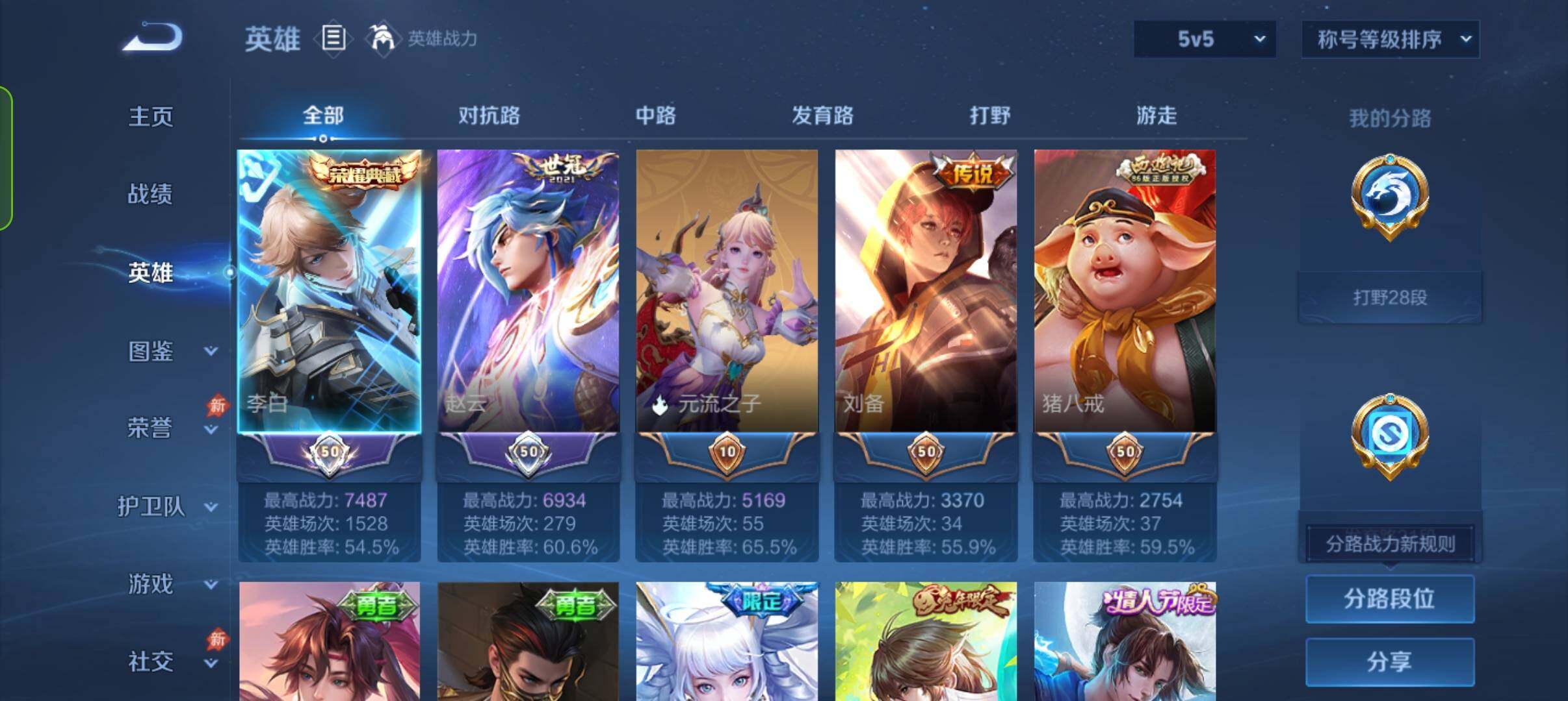 WZQM4428534王者荣耀账号详情图3 WZQM4428534王者荣耀账号详情图3