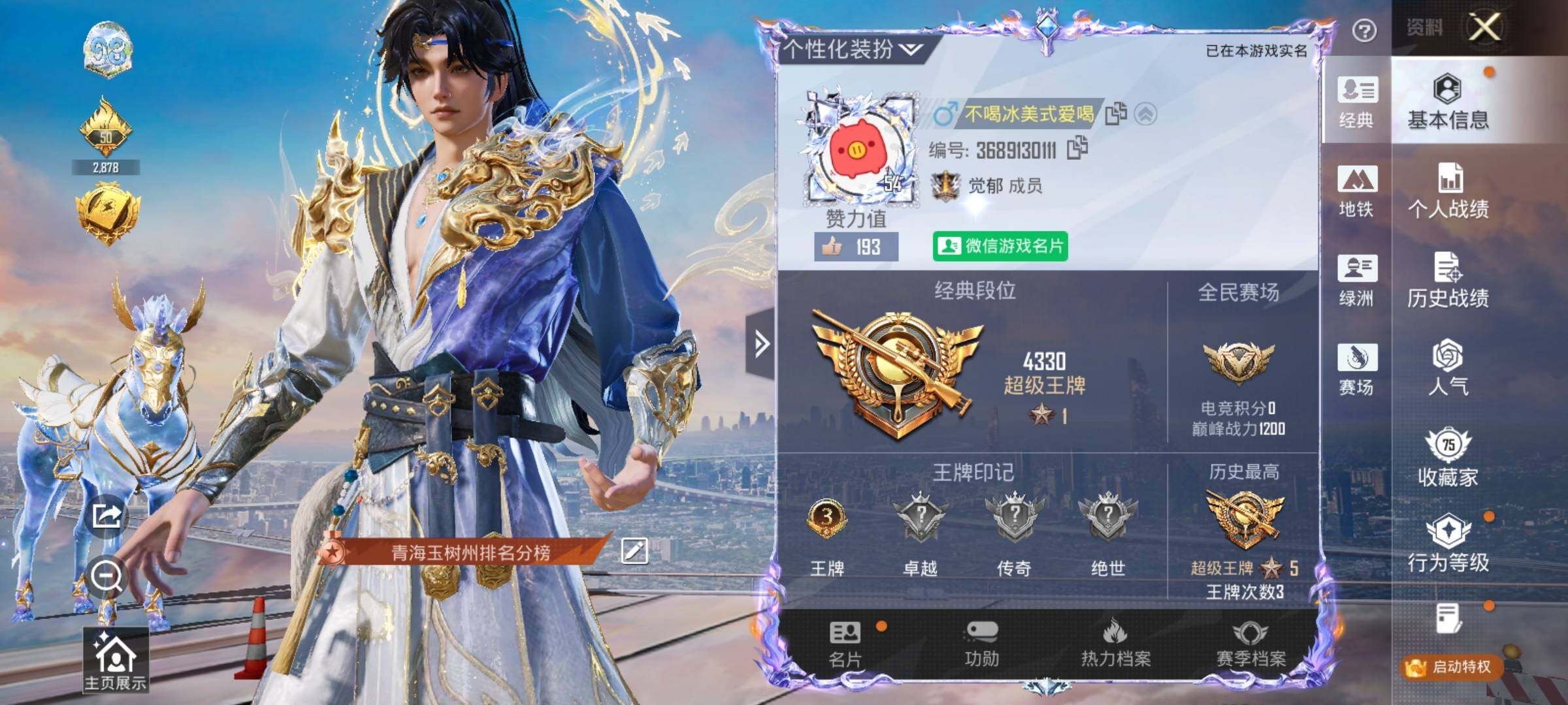 HPDN4252419和平精英账号详情图5