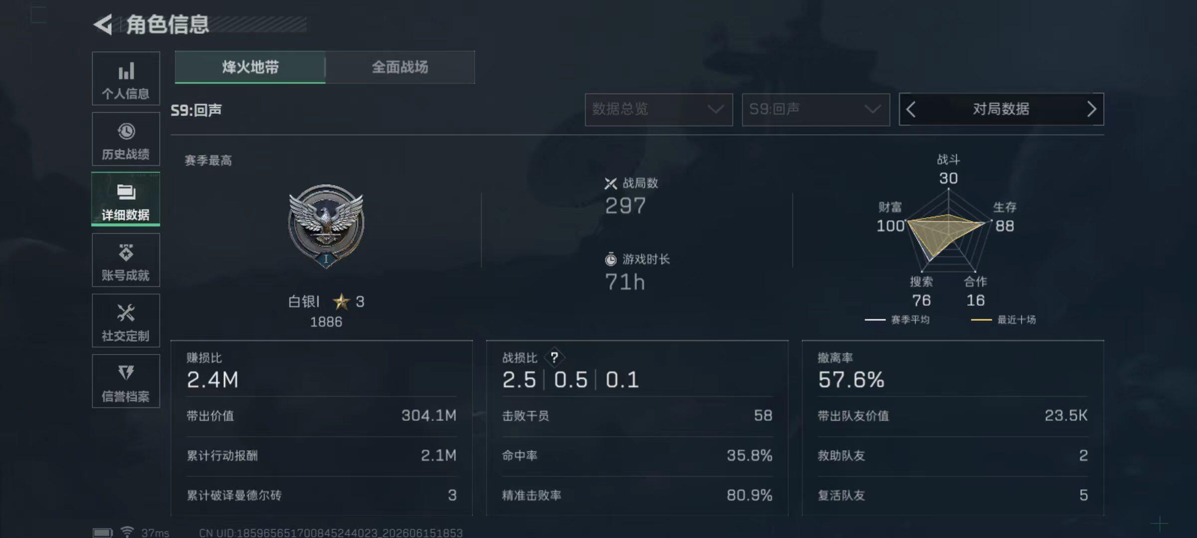 SJZQM4158664三角洲行动账号详情图5