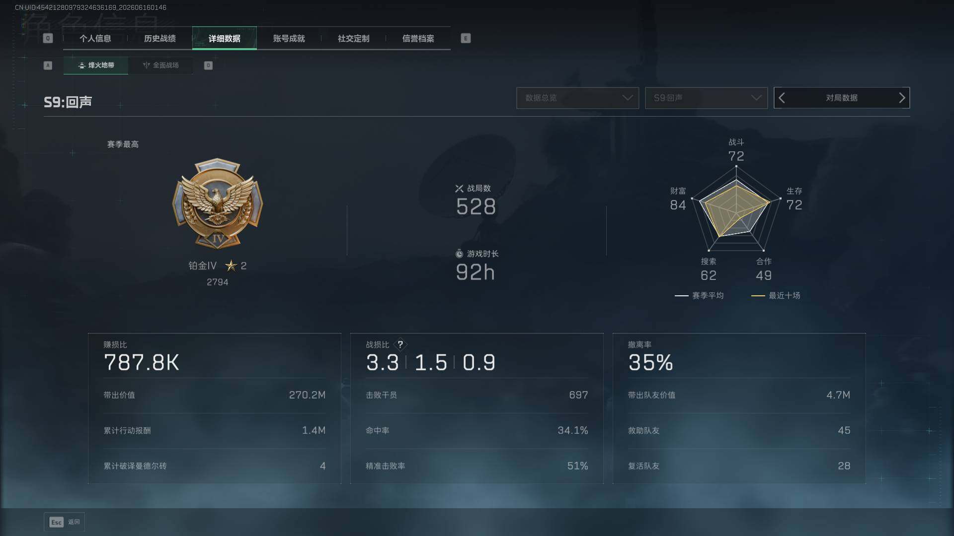 SJZEY4159479三角洲行动账号详情图6 SJZEY4159479三角洲行动账号详情图6