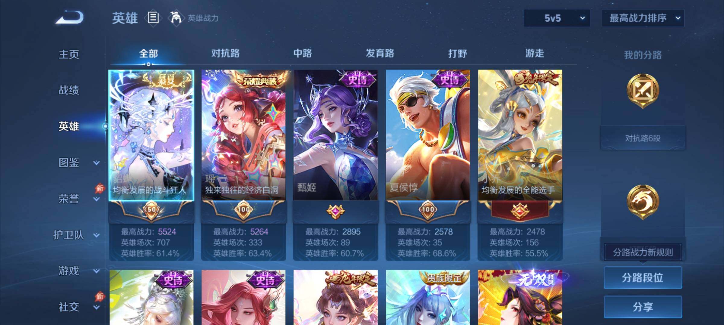 PX_2680542-可换绑【清一色女皮账号·貂蝉全皮·火舞无双·三貂蝉·四珍品·蛇年妲己·心动手记·时之奇旅·妄想奇谈·兔年小乔·太华·龙年安琪拉·玉兔公主·白鹤梁神女】 1星传说 2天幕
