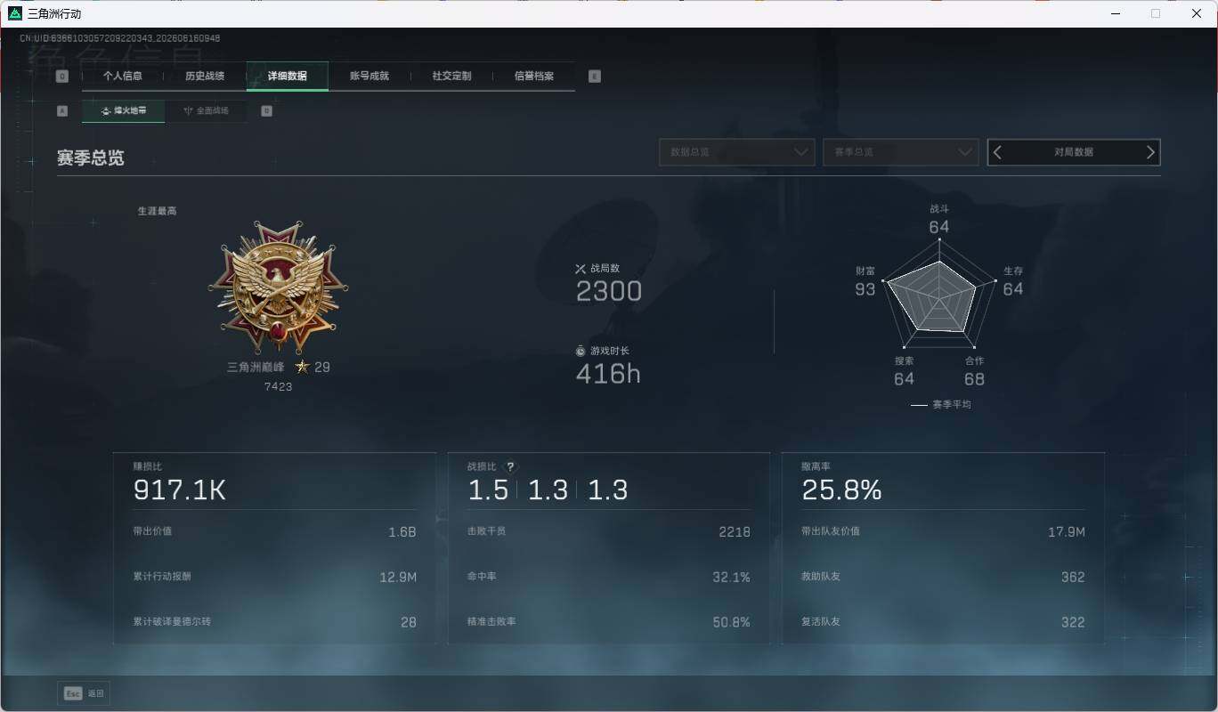 SJZEY4159373三角洲行动账号详情图10 SJZEY4159373三角洲行动账号详情图10