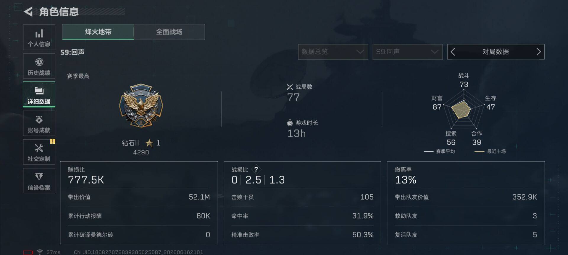 SJZEY4159954三角洲行动账号详情图4 SJZEY4159954三角洲行动账号详情图4