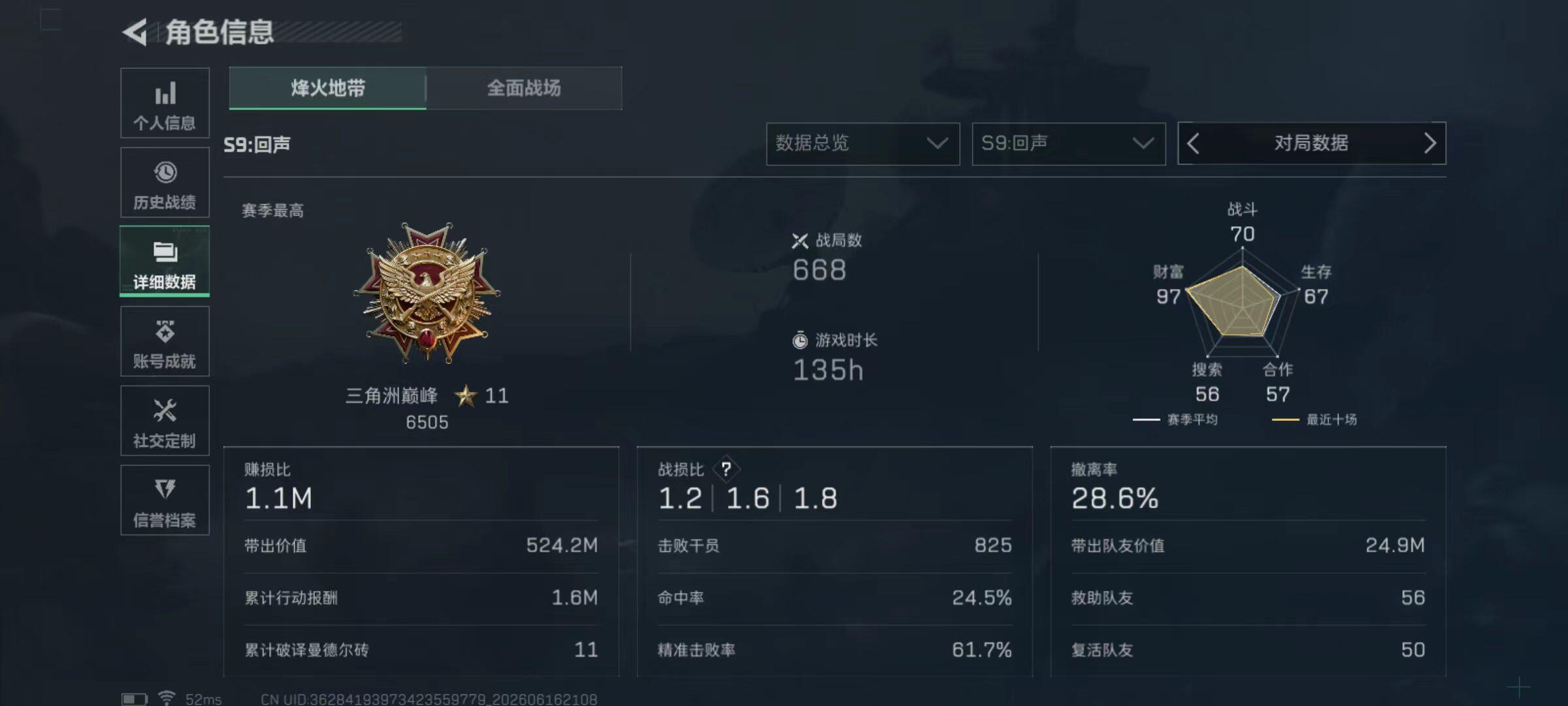 SJZQM4160062三角洲行动账号详情图8 SJZQM4160062三角洲行动账号详情图8