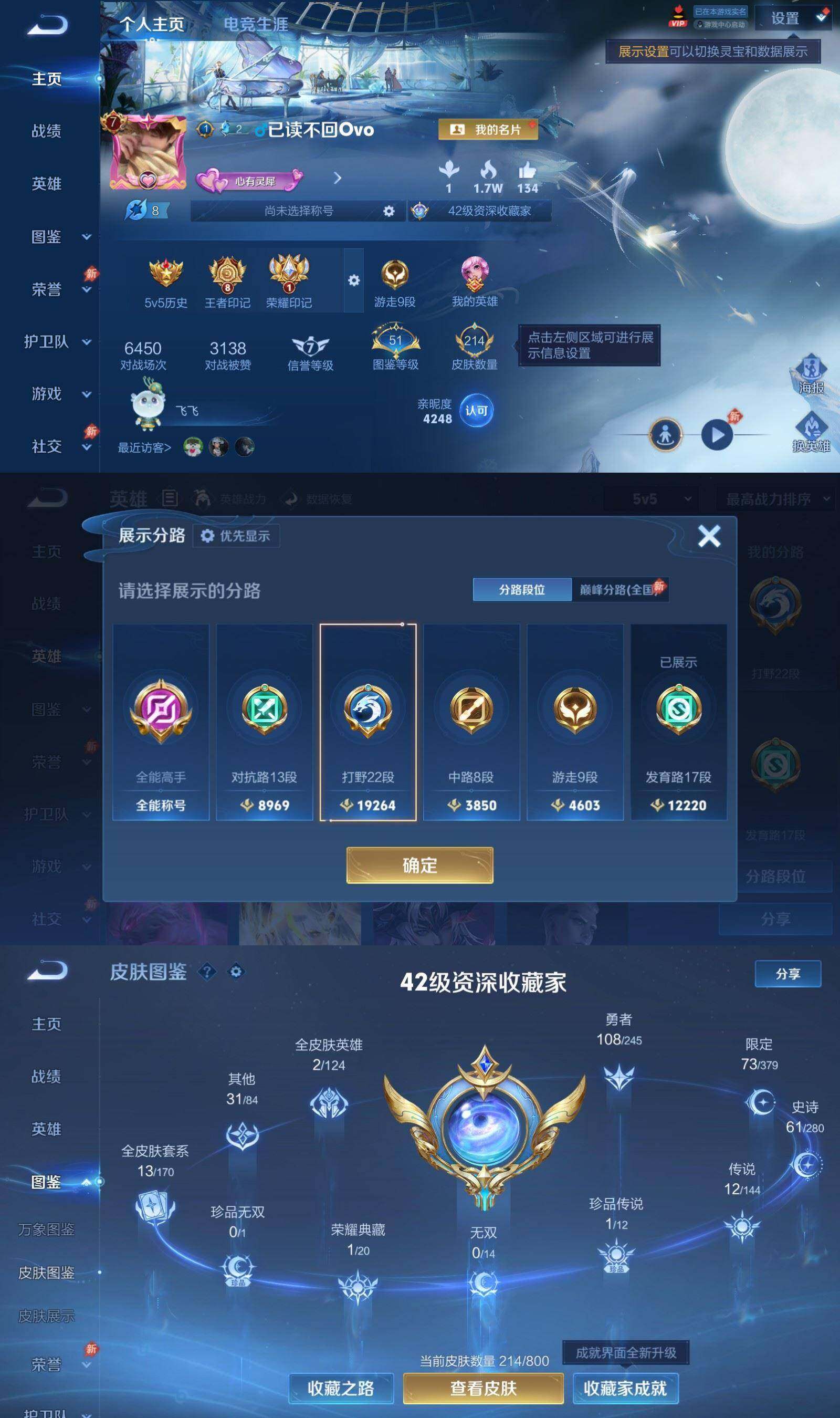 WZPX4427248王者荣耀账号详情图2