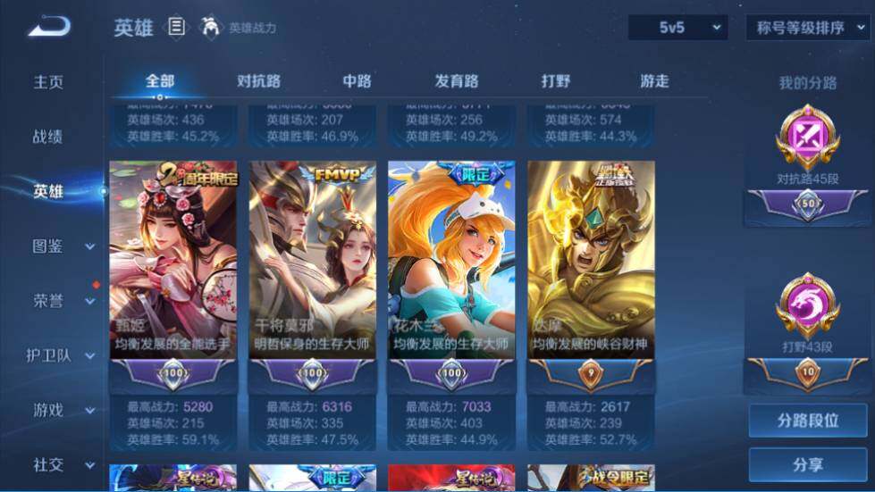 WZQM4425217王者荣耀账号详情图28 WZQM4425217王者荣耀账号详情图28