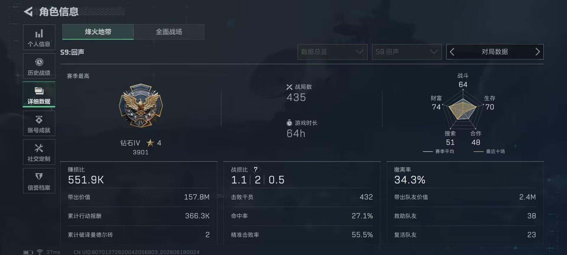 SJZEY4161264三角洲行动账号详情图5 SJZEY4161264三角洲行动账号详情图5