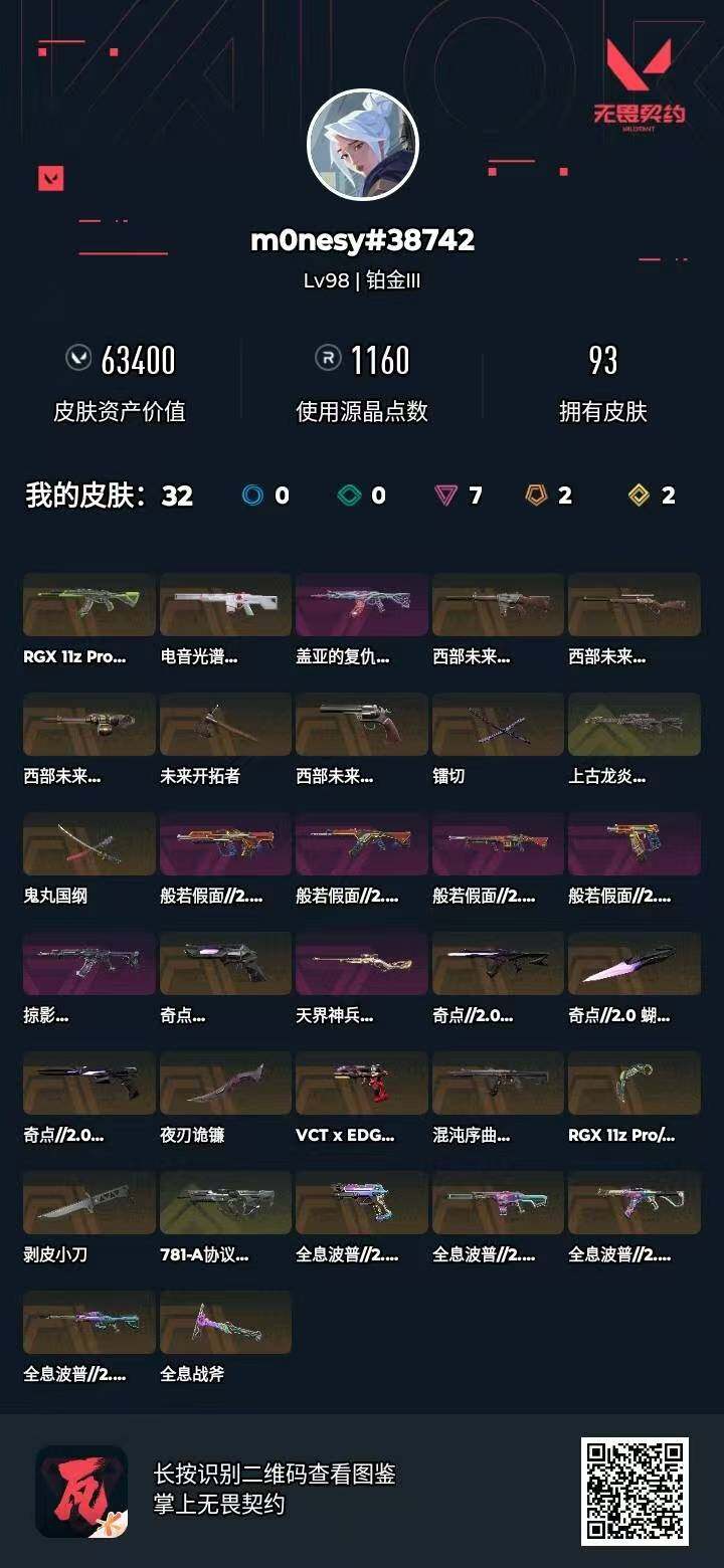 【套装】：西部未来套装，奇点//2.0套装，全息波普//2.0套装，VCTxEDG 队伍套装，般若假面//2.0套装
【英雄】：幻棱，炼狱，维斯，暮蝶，钛狐，壹决，捷风，雷兹，幽影，不死鸟，贤者，猎
